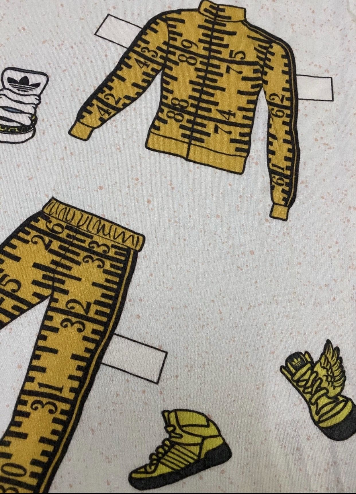 Adidas × Designer × Jeremy Scott adidas Jeremy Scott Big Paper-Doll Graphic Tee Shirt Size US XL / EU 56 / 4 - 9 Thumbnail