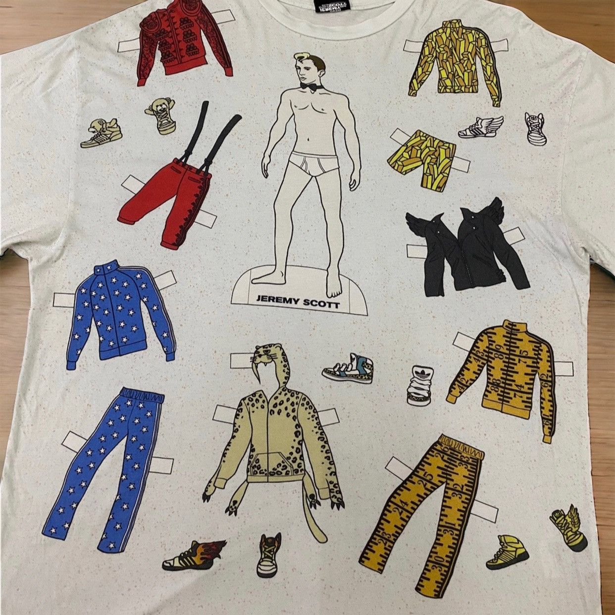 Adidas × Designer × Jeremy Scott adidas Jeremy Scott Big Paper-Doll Graphic Tee Shirt Size US XL / EU 56 / 4 - 2 Thumbnail