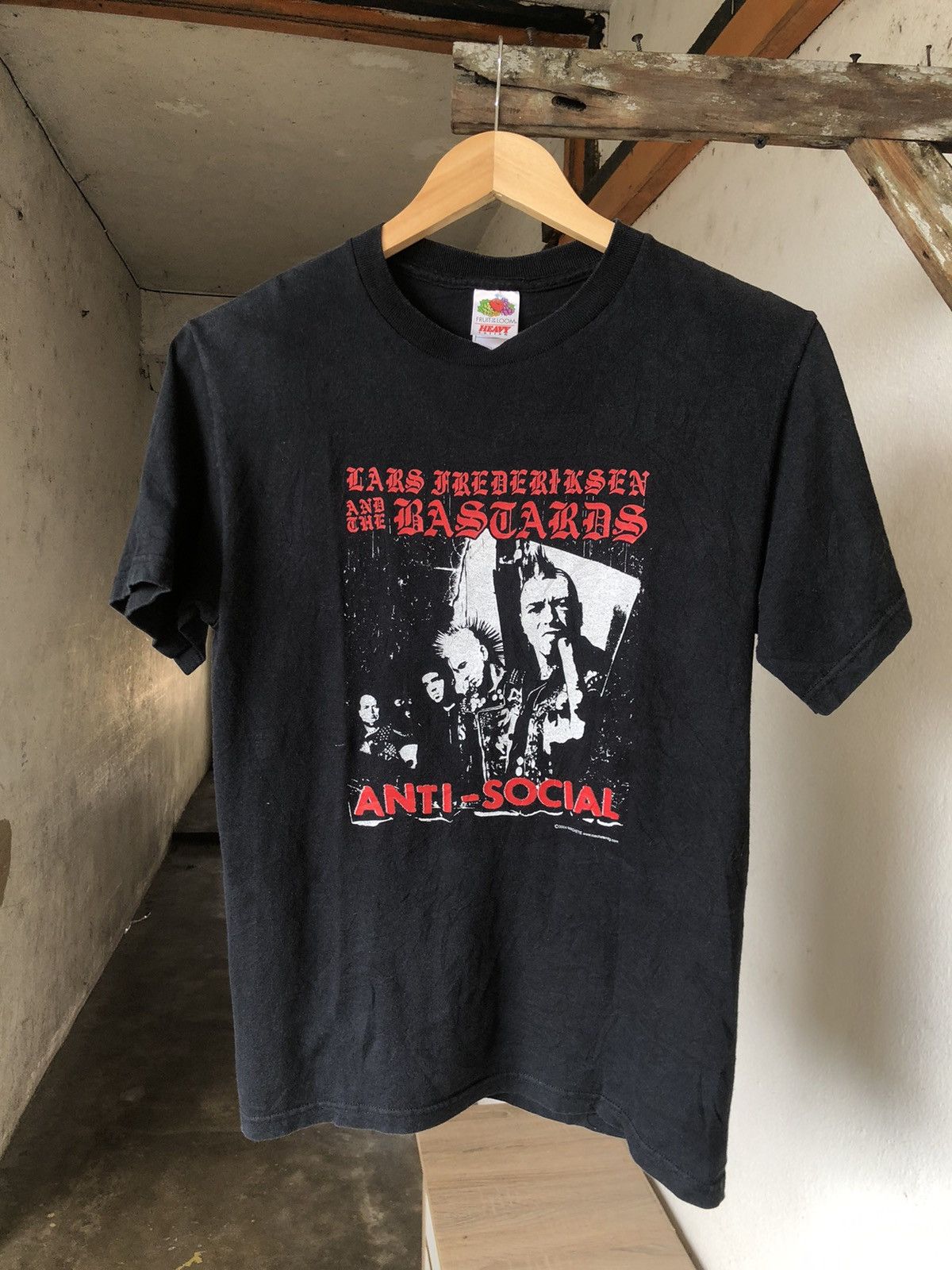 Band Tees Vintage Heavy Metal The Bastards Band Anti Social Tees Size US S / EU 44-46 / 1 - 1 Thumbnail