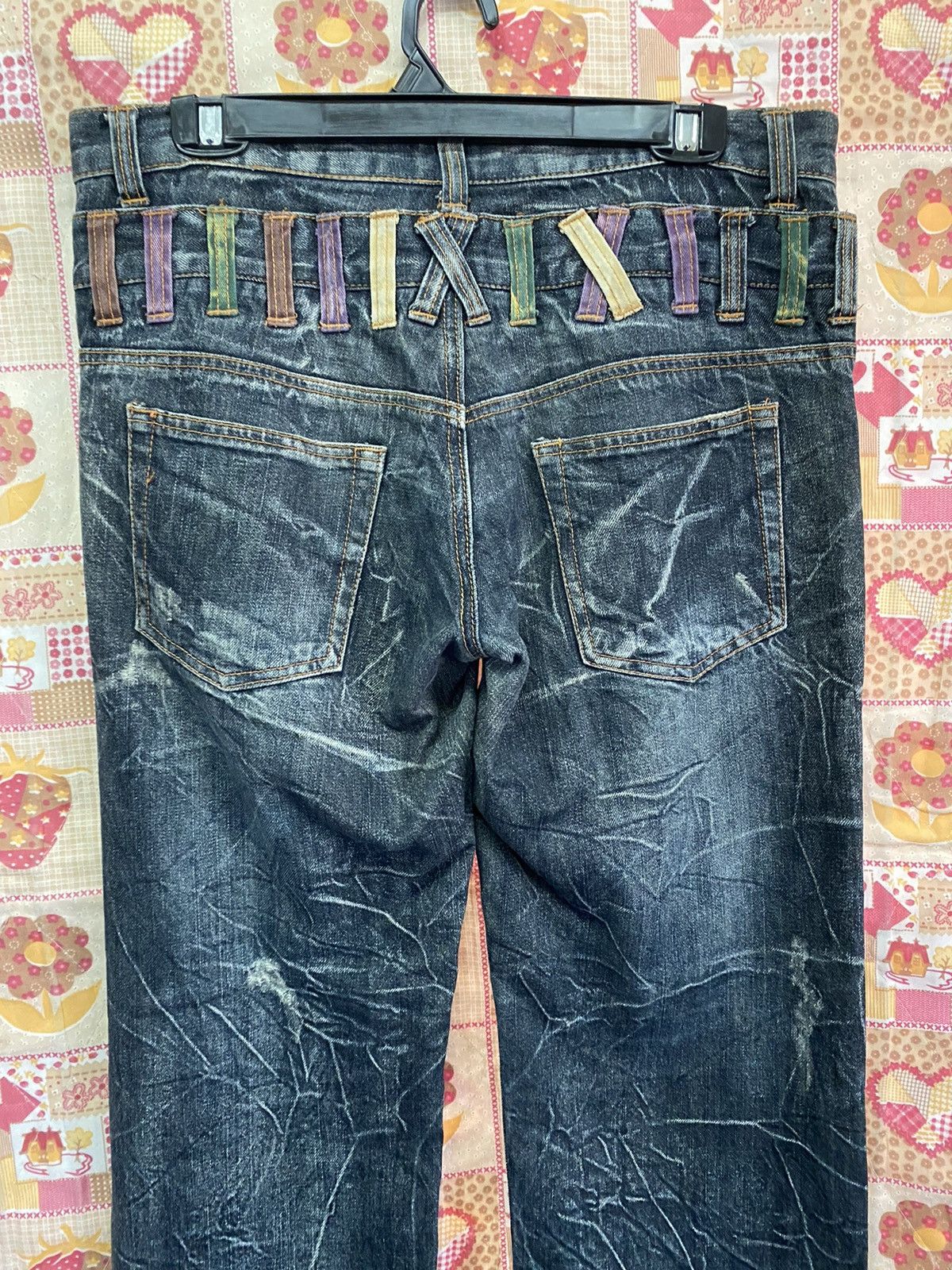 Hysteric Glamour × If Six Was Nine × Japanese Brand Japan Nylaus Clawmark Loose Denim Jeans @22 Size US 34 / EU 50 - 6 Thumbnail