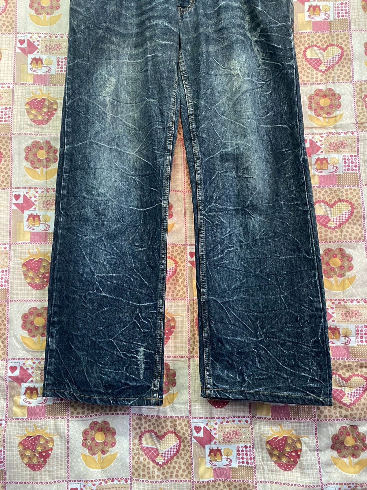 Hysteric Glamour × If Six Was Nine × Japanese Brand Japan Nylaus Clawmark Loose Denim Jeans @22 Size US 34 / EU 50 - 3 Thumbnail