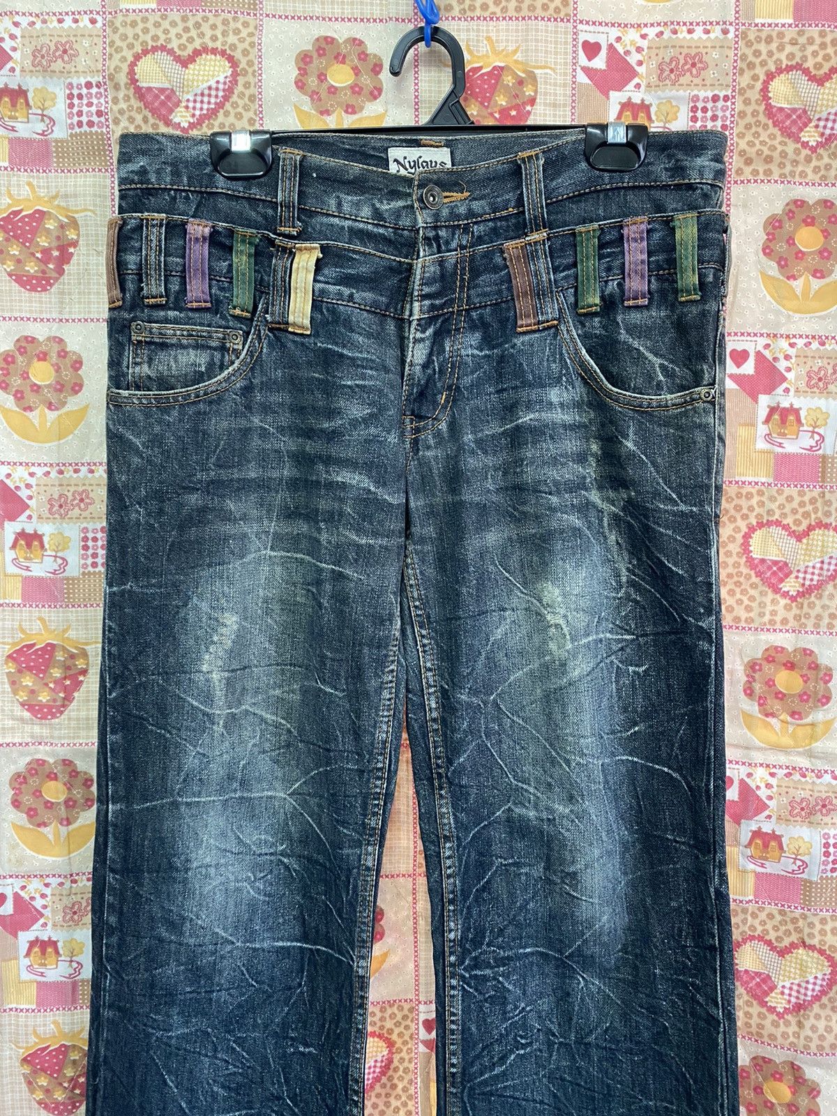 Hysteric Glamour × If Six Was Nine × Japanese Brand Japan Nylaus Clawmark Loose Denim Jeans @22 Size US 34 / EU 50 - 2 Thumbnail
