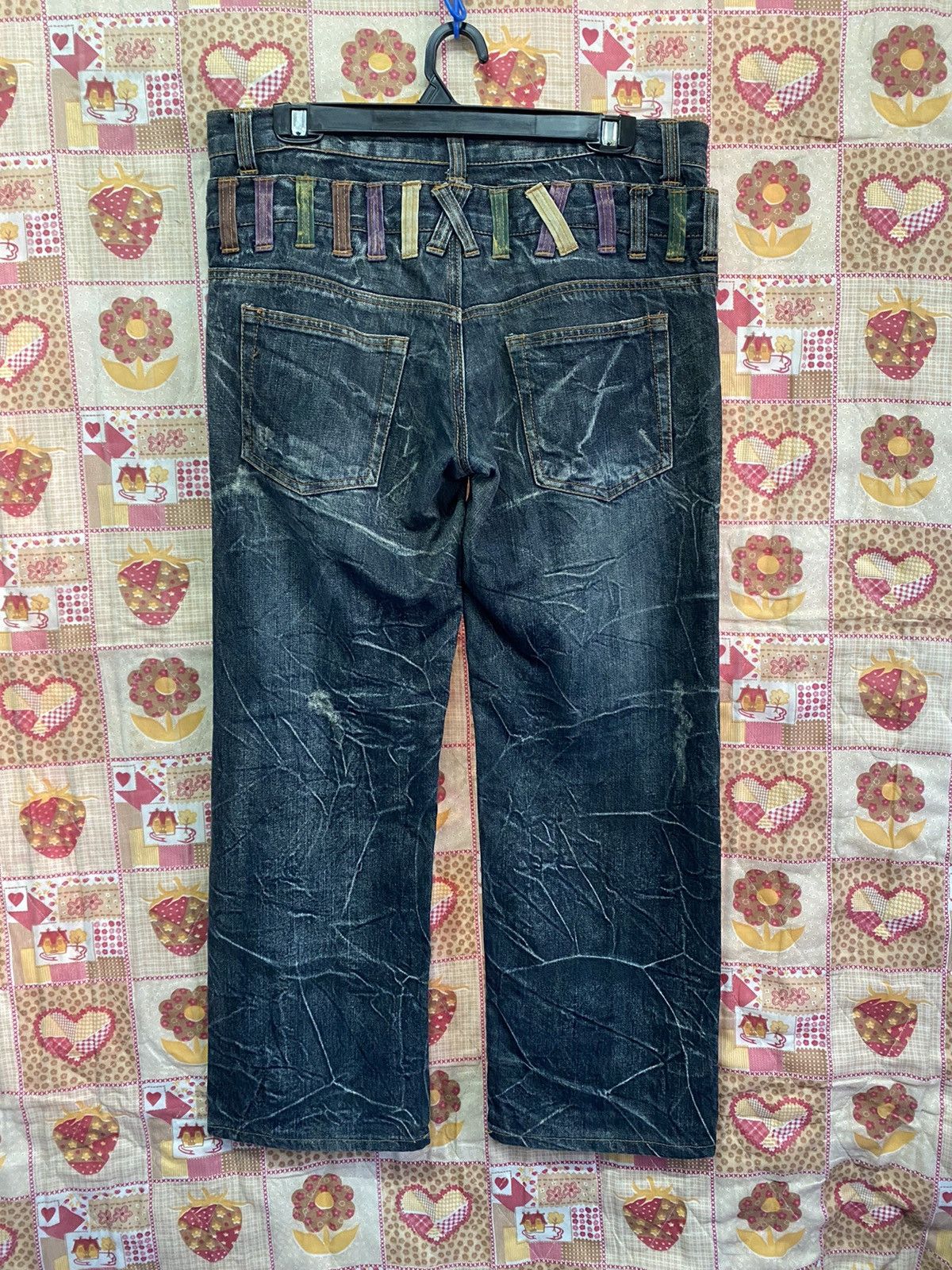 Hysteric Glamour × If Six Was Nine × Japanese Brand Japan Nylaus Clawmark Loose Denim Jeans @22 Size US 34 / EU 50 - 4 Thumbnail