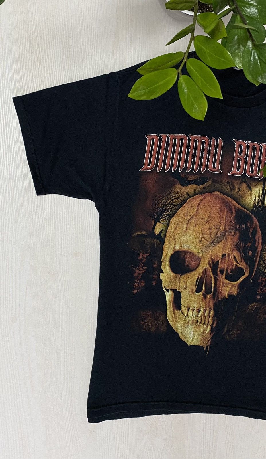 Band Tees × Vintage Vintage Dimmu Borgir t-shirt 1990s Black metal like mayhem Size US L / EU 52-54 / 3 - 4 Thumbnail