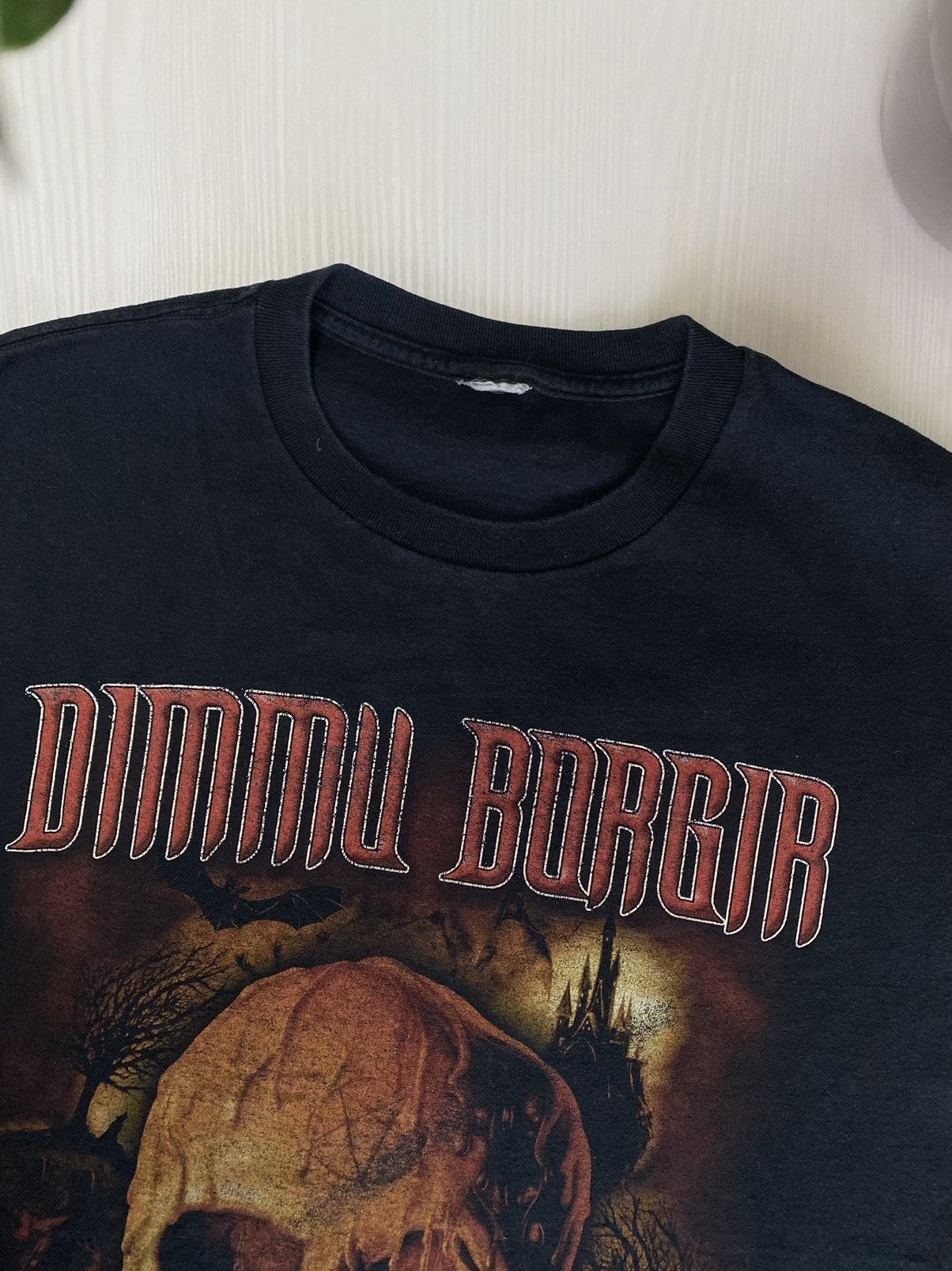 Band Tees × Vintage Vintage Dimmu Borgir t-shirt 1990s Black metal like mayhem Size US L / EU 52-54 / 3 - 3 Thumbnail