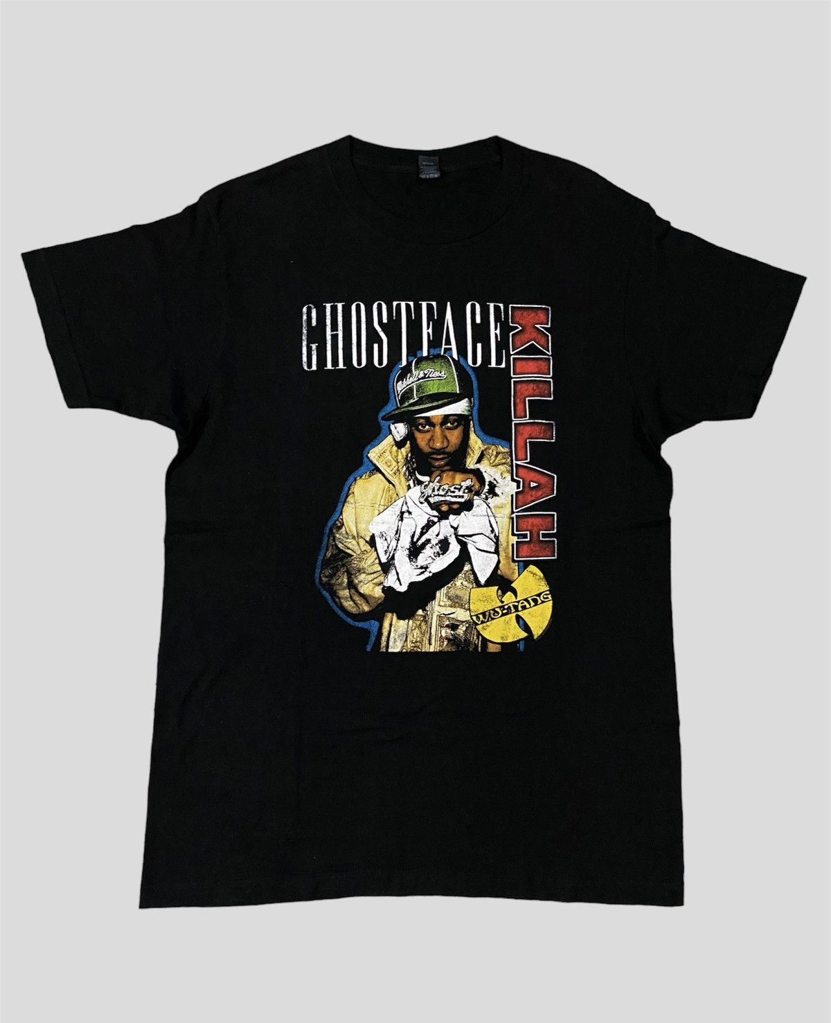 image of Ghostface Killah X Wutang Rap Tees in Black, Men's (Size Medium)