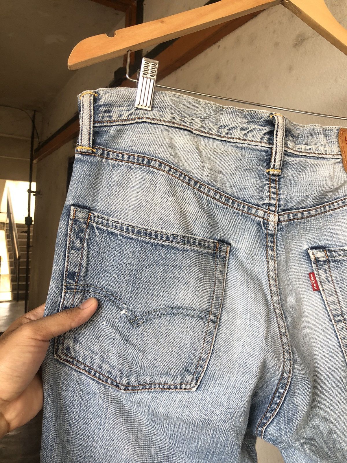 Levi's Vintage Levis 502 Distressed Denim Jeans Size US 33 - 13 Thumbnail