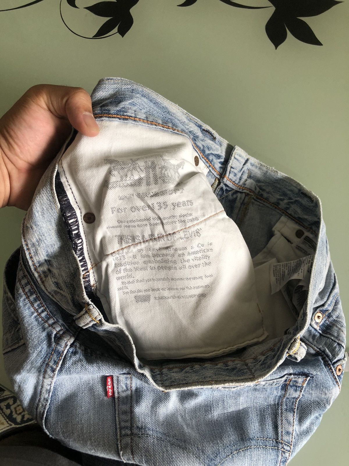 Levi's Vintage Levis 502 Distressed Denim Jeans Size US 33 - 17 Thumbnail
