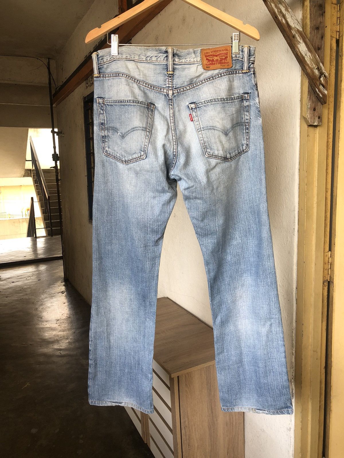 Levi's Vintage Levis 502 Distressed Denim Jeans Size US 33 - 6 Thumbnail
