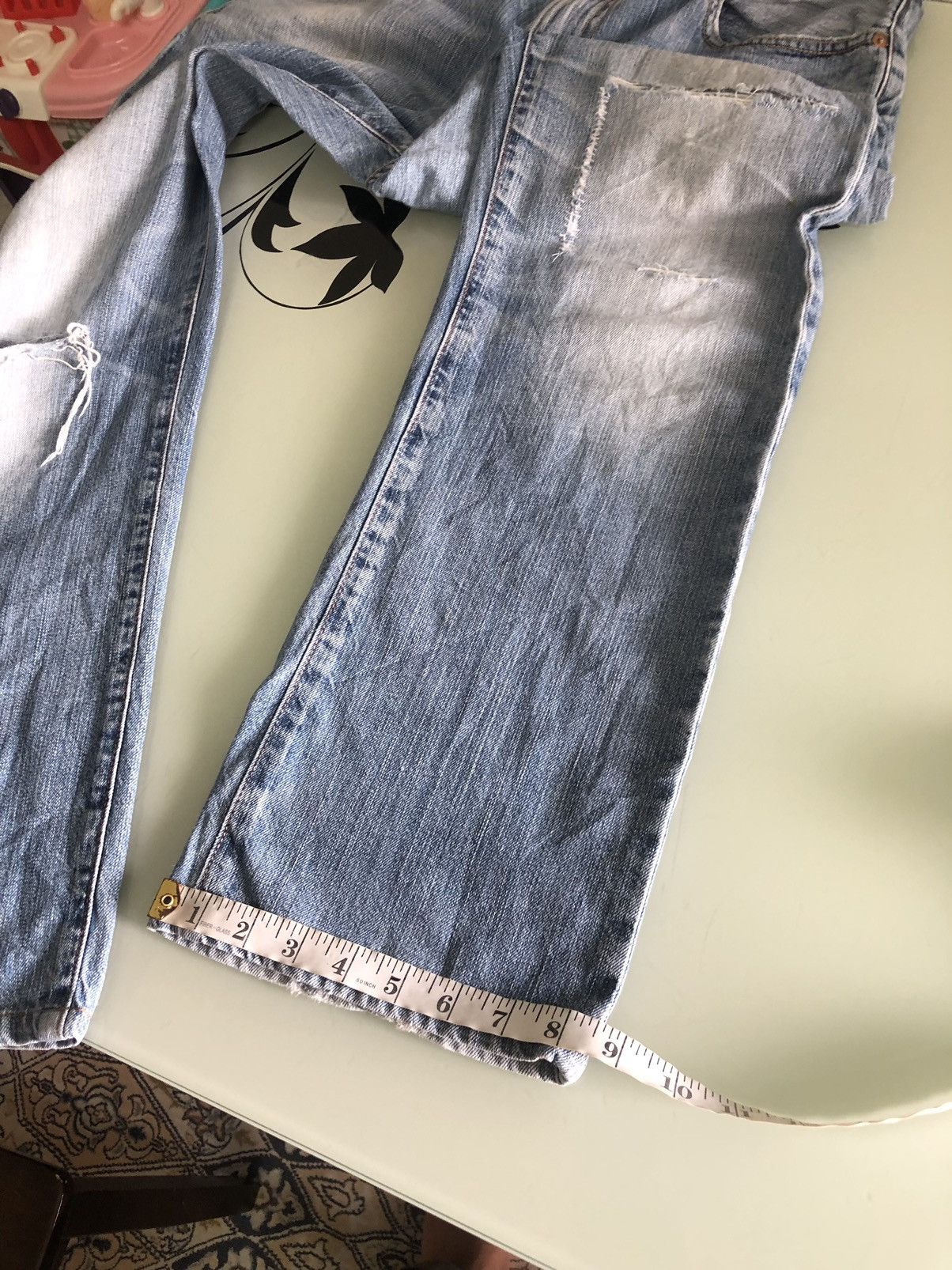 Levi's Vintage Levis 502 Distressed Denim Jeans Size US 33 - 25 Thumbnail