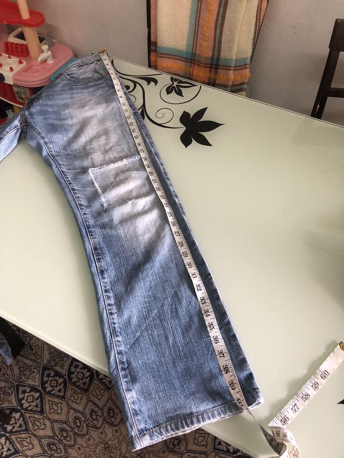 Levi's Vintage Levis 502 Distressed Denim Jeans Size US 33 - 21 Thumbnail