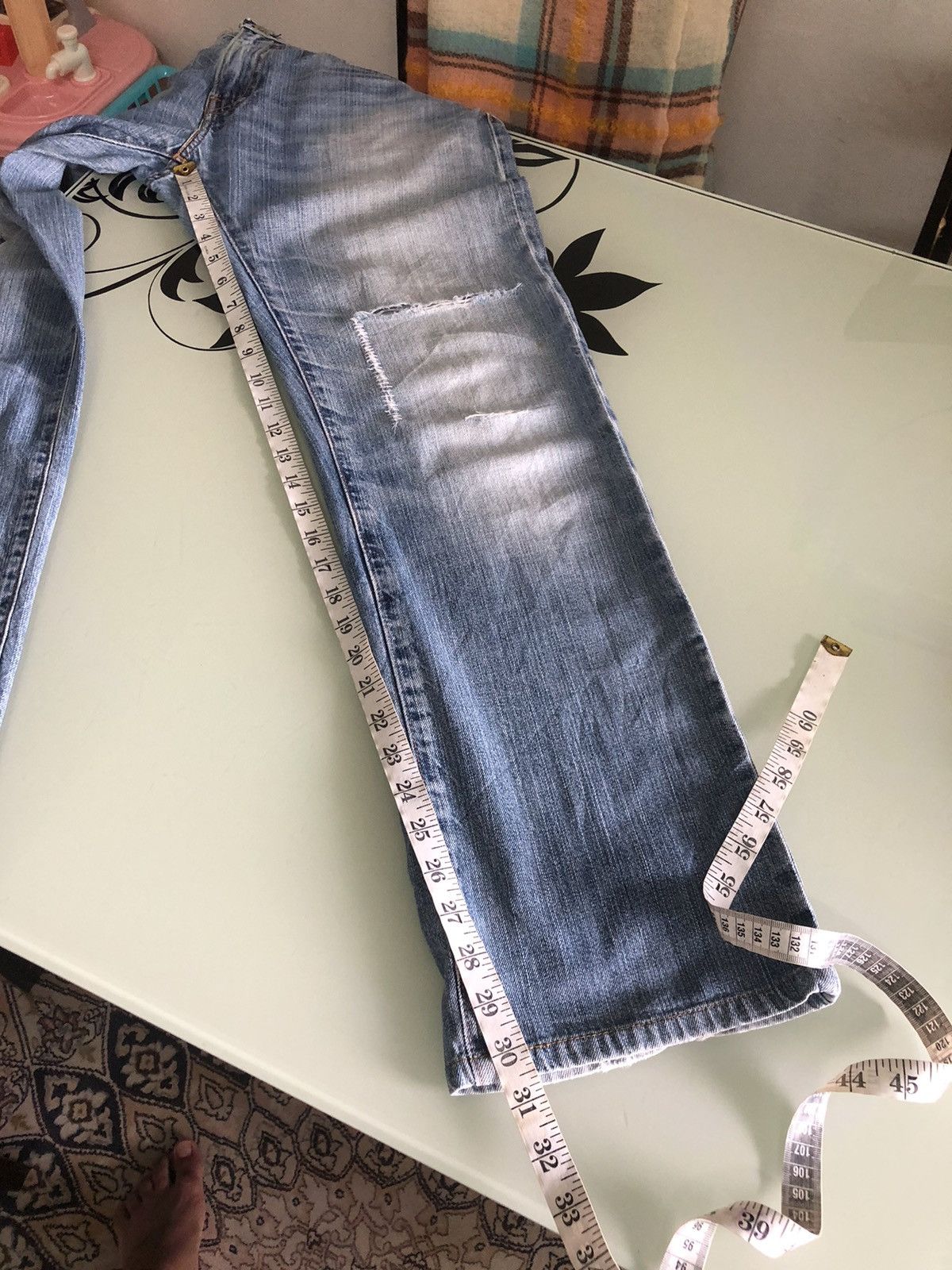Levi's Vintage Levis 502 Distressed Denim Jeans Size US 33 - 20 Thumbnail