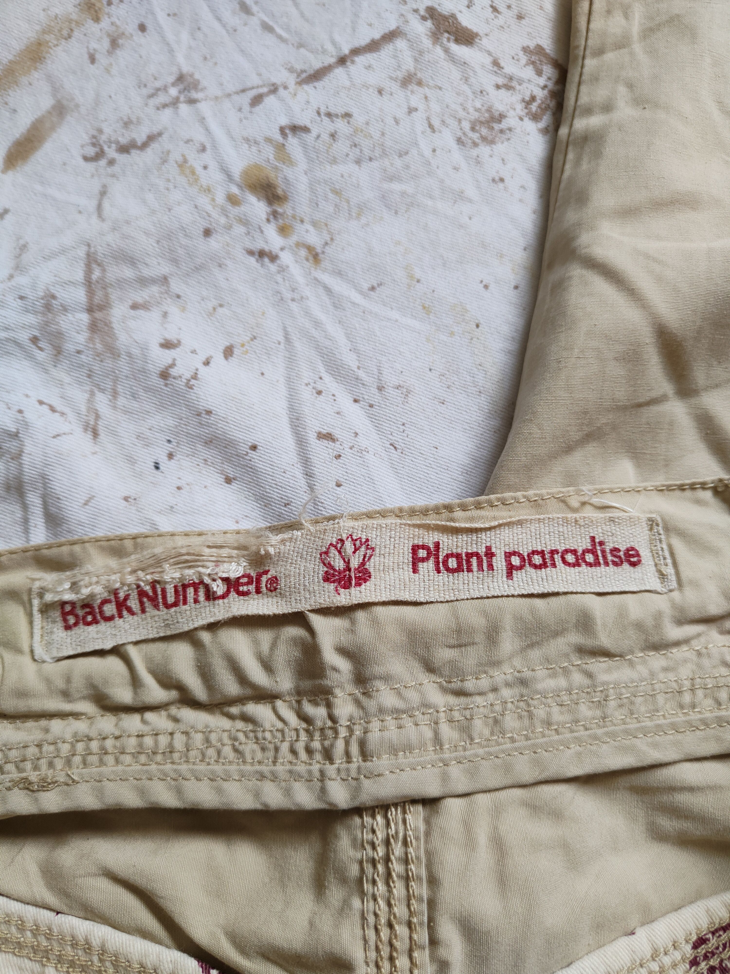 Japanese Brand Back Numbers-Plant Paradise Brown Cropped Pants #244B Size US 30 / EU 46 - 14 Thumbnail