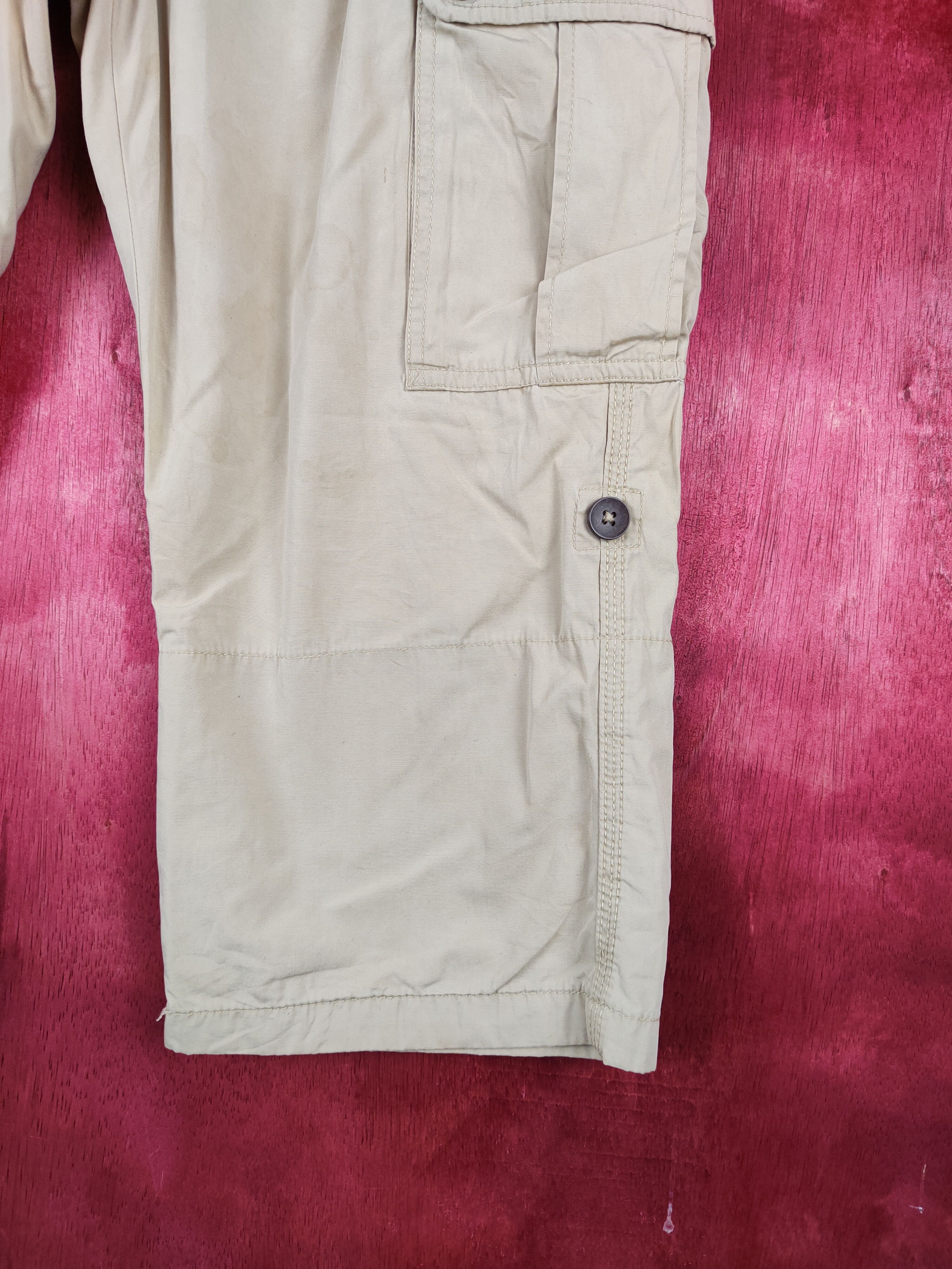Japanese Brand Back Numbers-Plant Paradise Brown Cropped Pants #244B Size US 30 / EU 46 - 6 Thumbnail