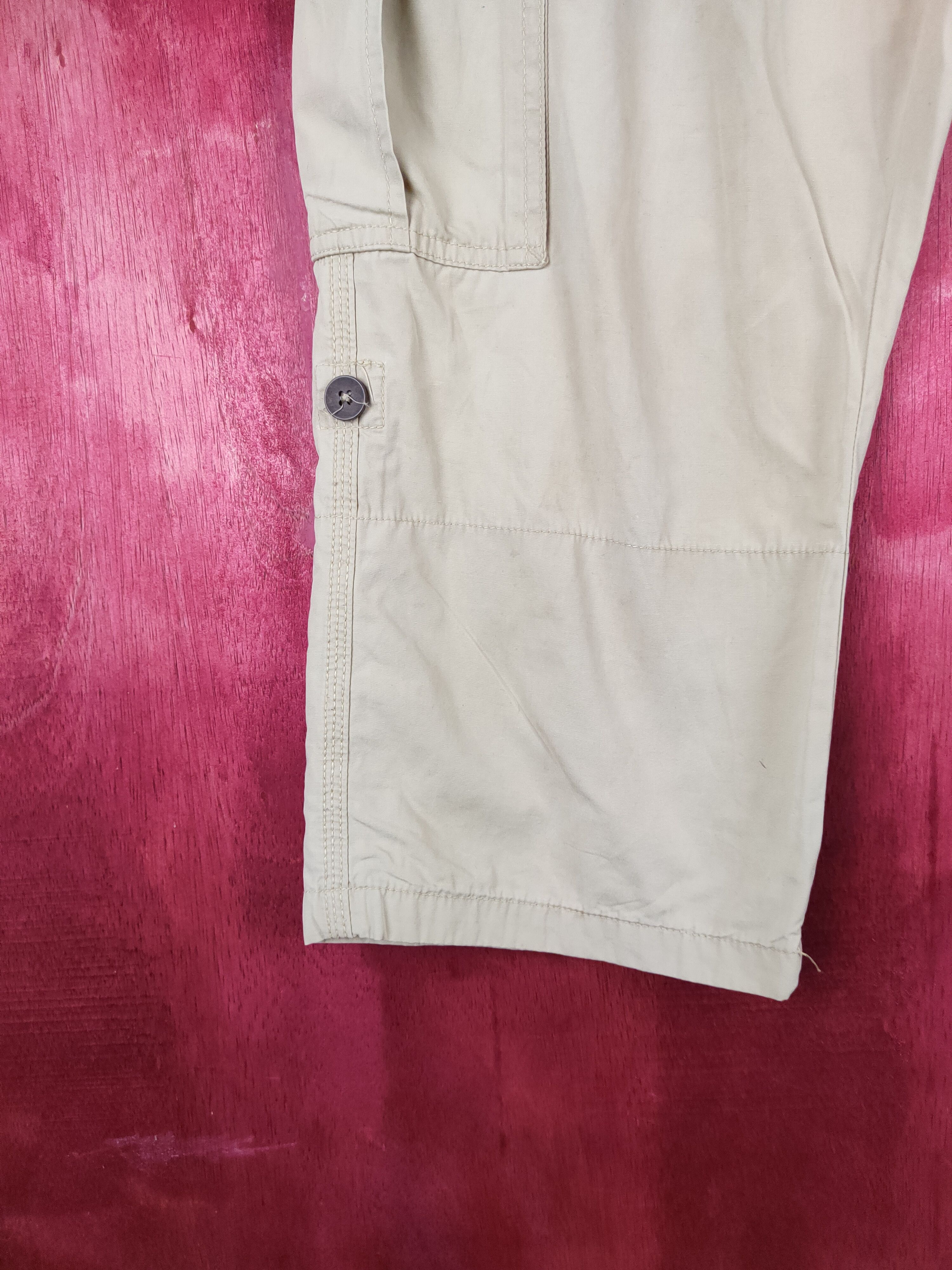 Japanese Brand Back Numbers-Plant Paradise Brown Cropped Pants #244B Size US 30 / EU 46 - 4 Thumbnail