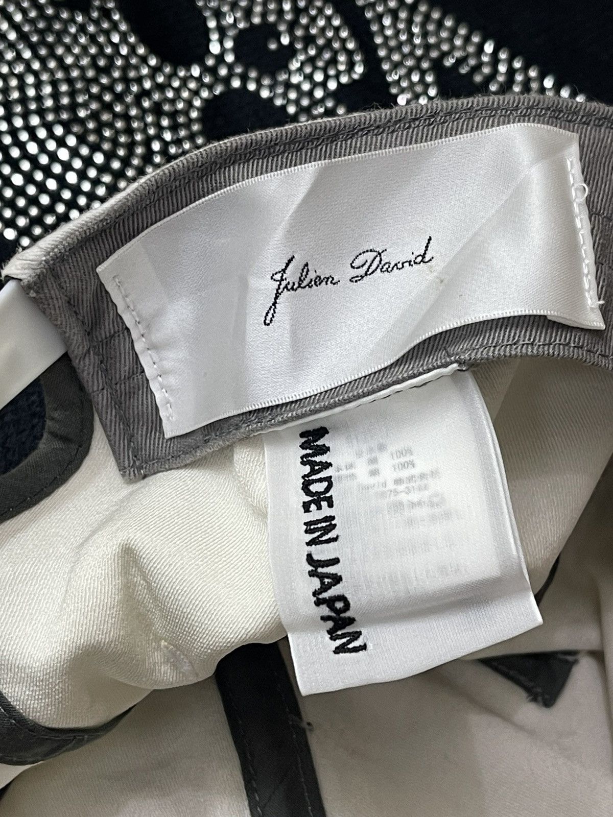 JULIEN DAVID Julien David Abstract Logo Snapback Silk Lining Cap Size ONE SIZE - 5 Thumbnail