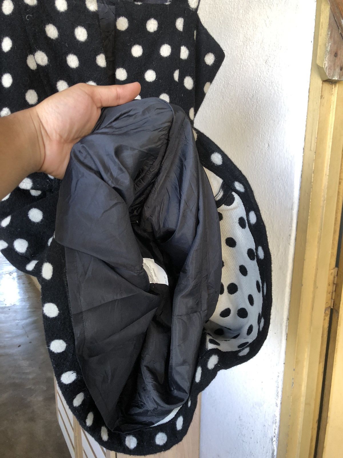 agnes b. Nice❗️Agnes B. Wool Polka Dot Black Dress Belted Size XS / US 0-2 / IT 36-38 - 18 Thumbnail