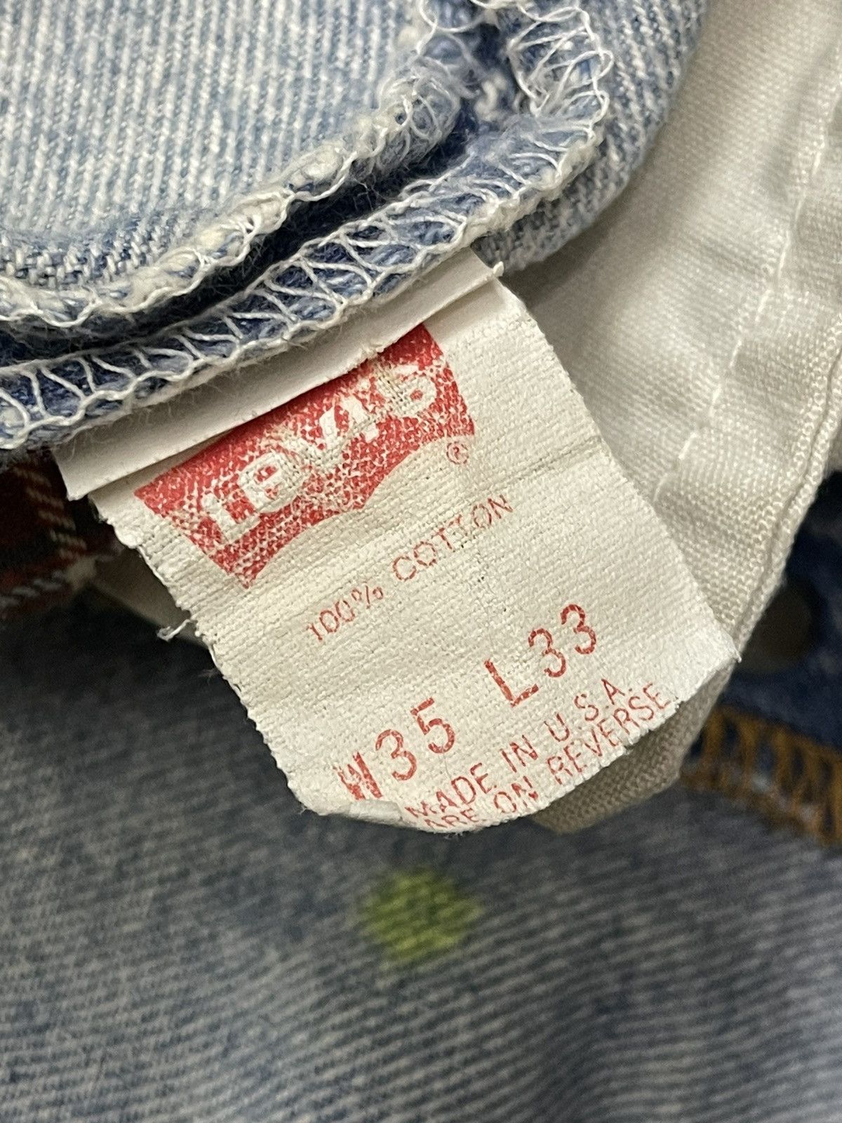 Levi's Vintage Clothing Vintage Levis Ripped Distressed Denim Size US 33 - 12 Thumbnail