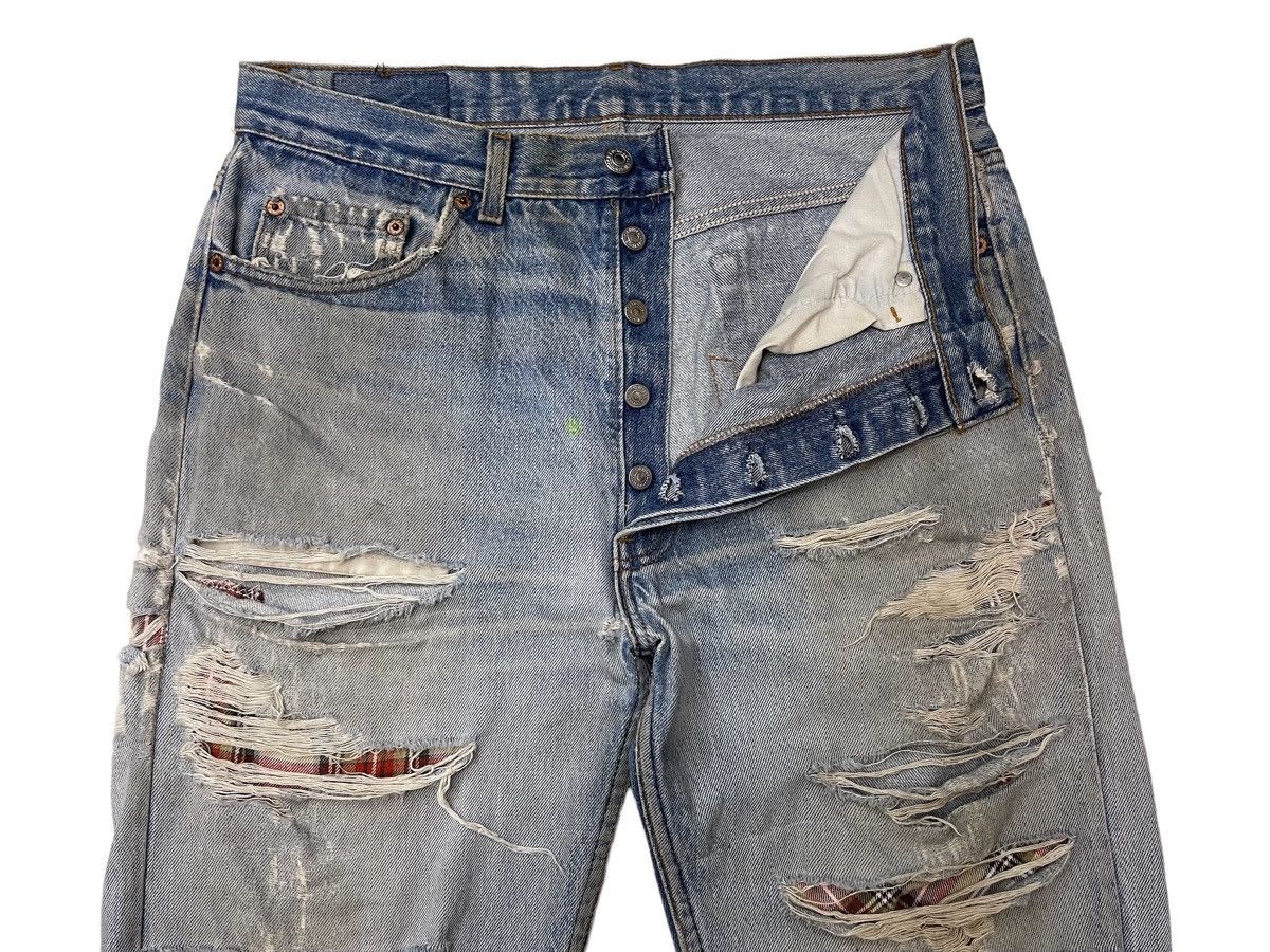 Levi's Vintage Clothing Vintage Levis Ripped Distressed Denim Size US 33 - 5 Thumbnail