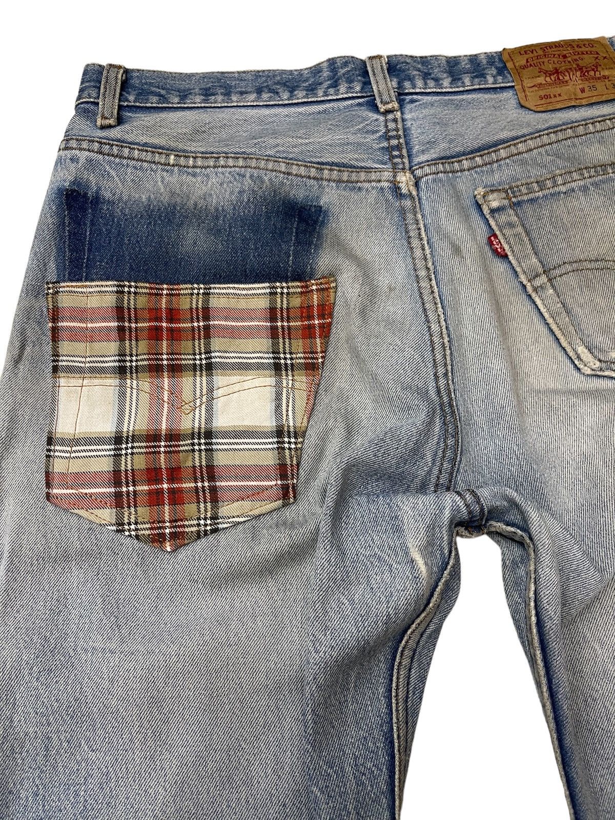 Levi's Vintage Clothing Vintage Levis Ripped Distressed Denim Size US 33 - 8 Thumbnail