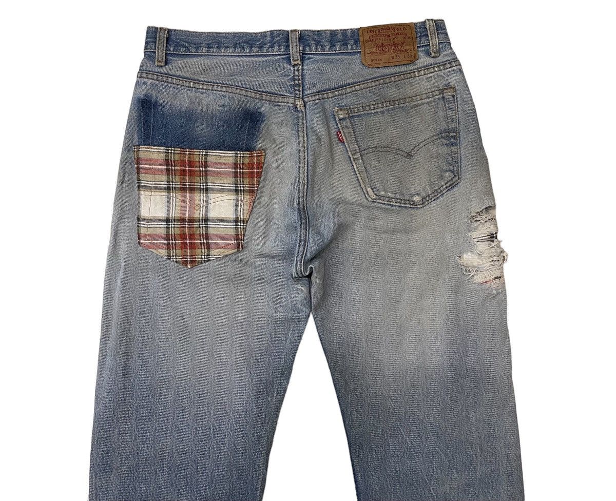 Levi's Vintage Clothing Vintage Levis Ripped Distressed Denim Size US 33 - 3 Thumbnail