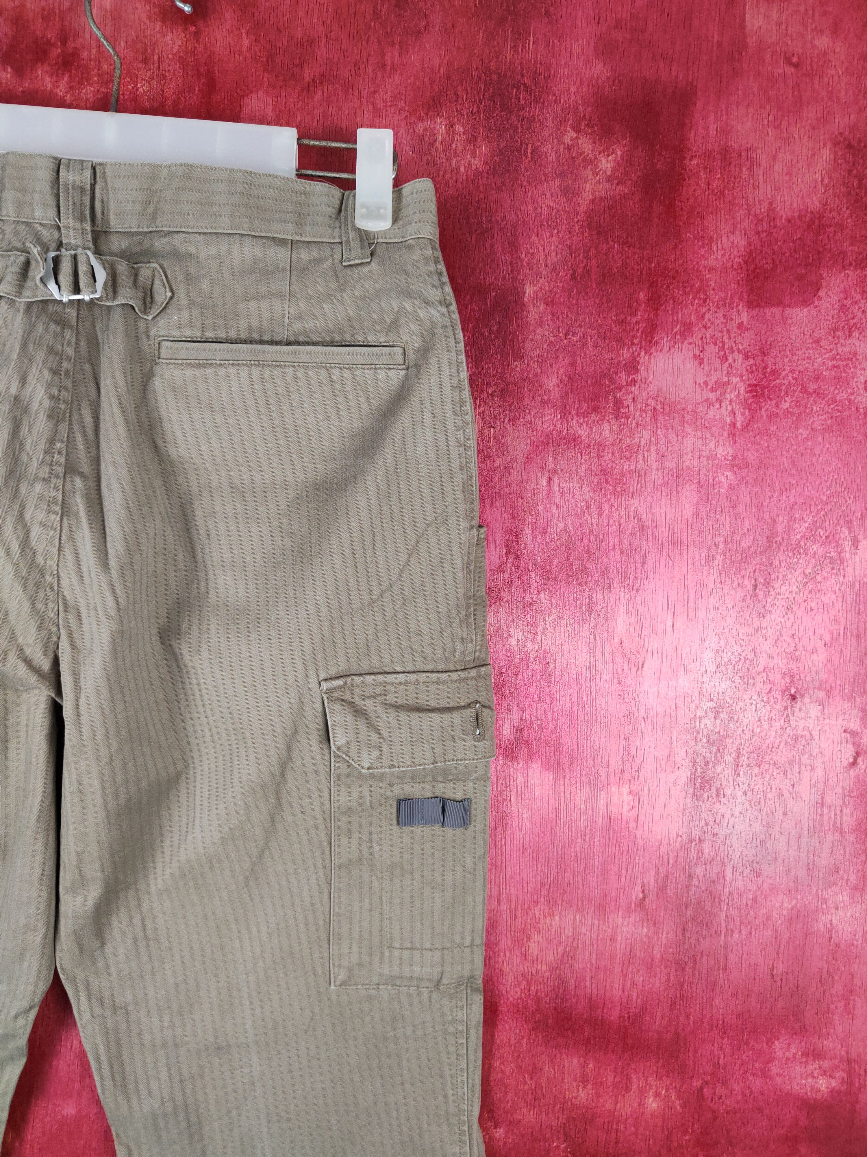 Japanese Brand PGA Tour Brown Multi Pocket Tactical Cargo Pants #245B Size 28" / US 6 / IT 42 - 10 Thumbnail