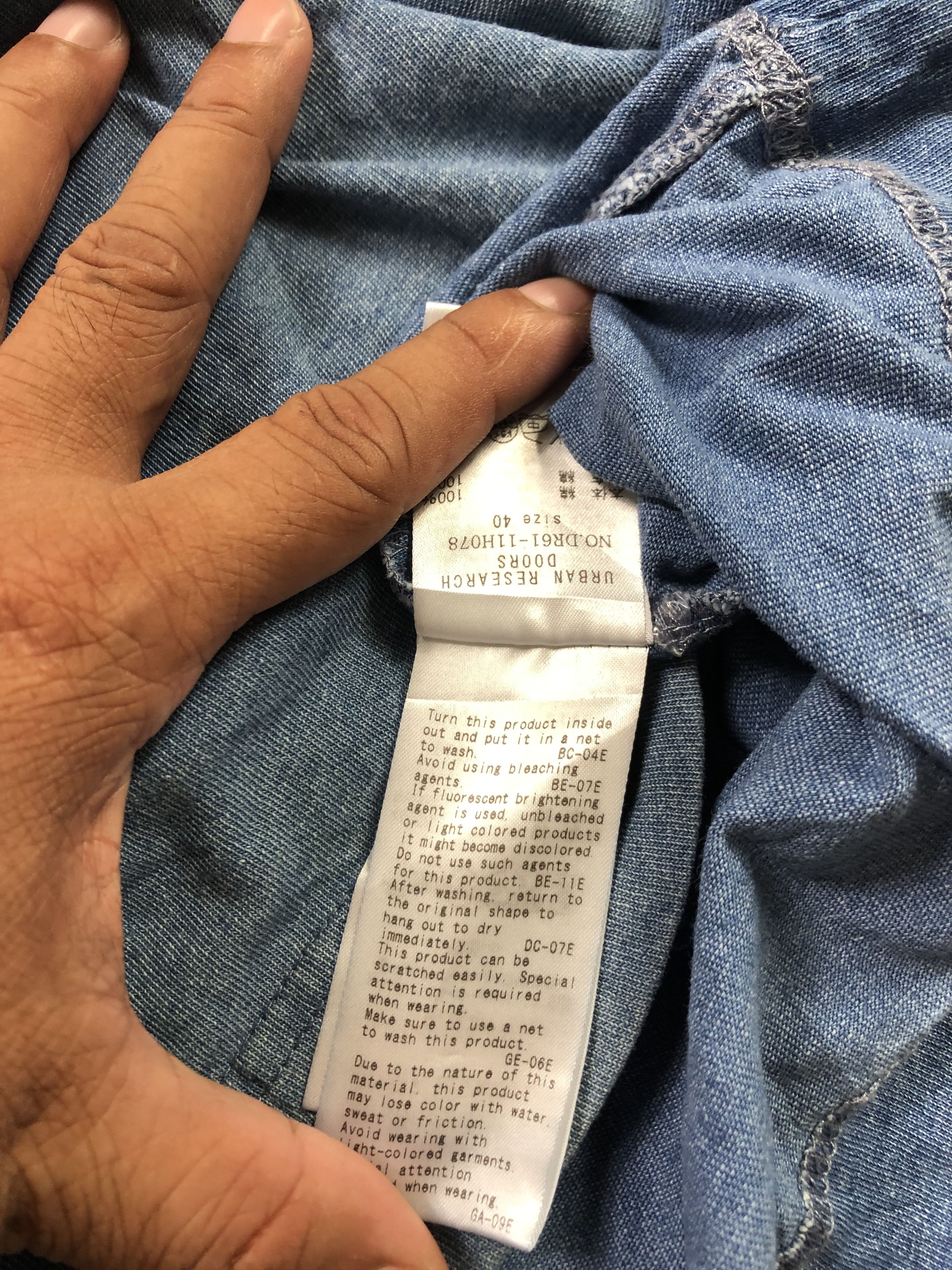 Japanese Brand Urban Research Doors Single Pocket Size US L / EU 52-54 / 3 - 6 Thumbnail
