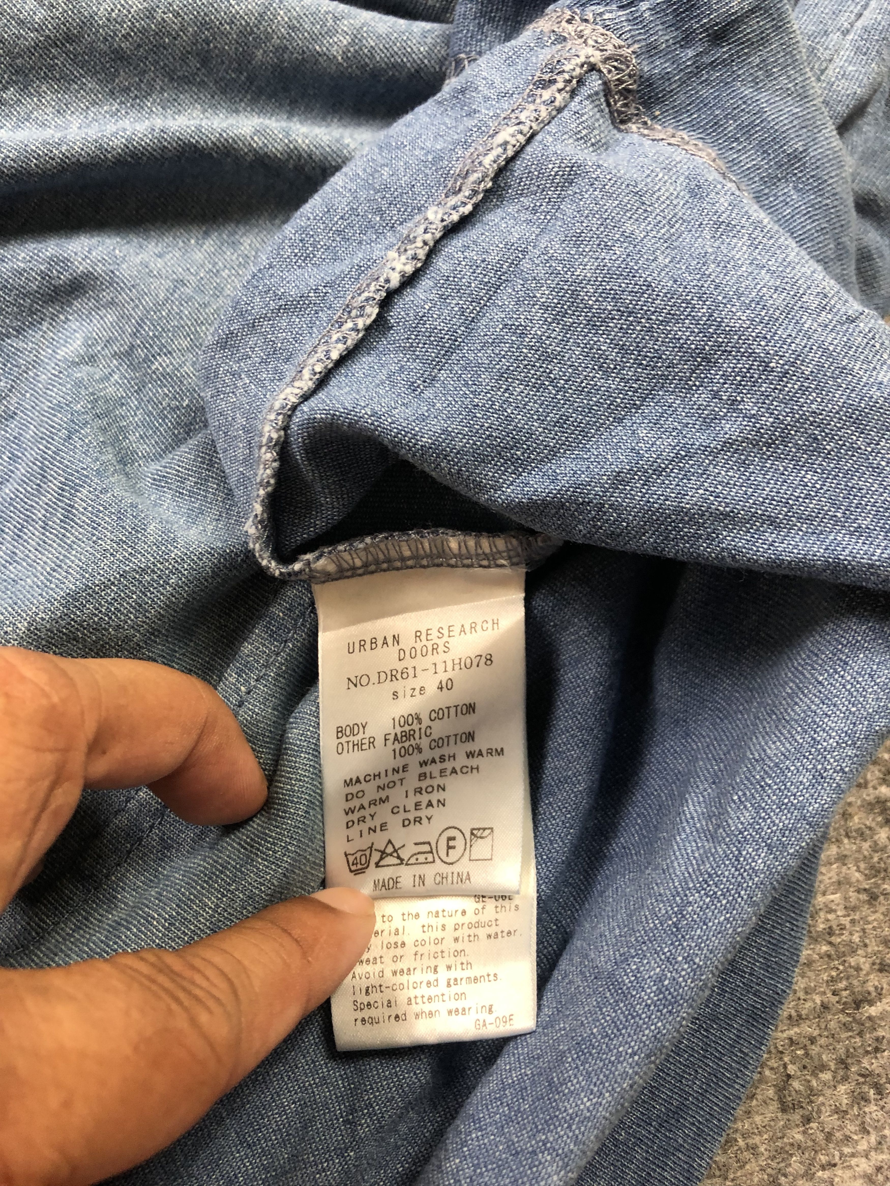 Japanese Brand Urban Research Doors Single Pocket Size US L / EU 52-54 / 3 - 5 Thumbnail