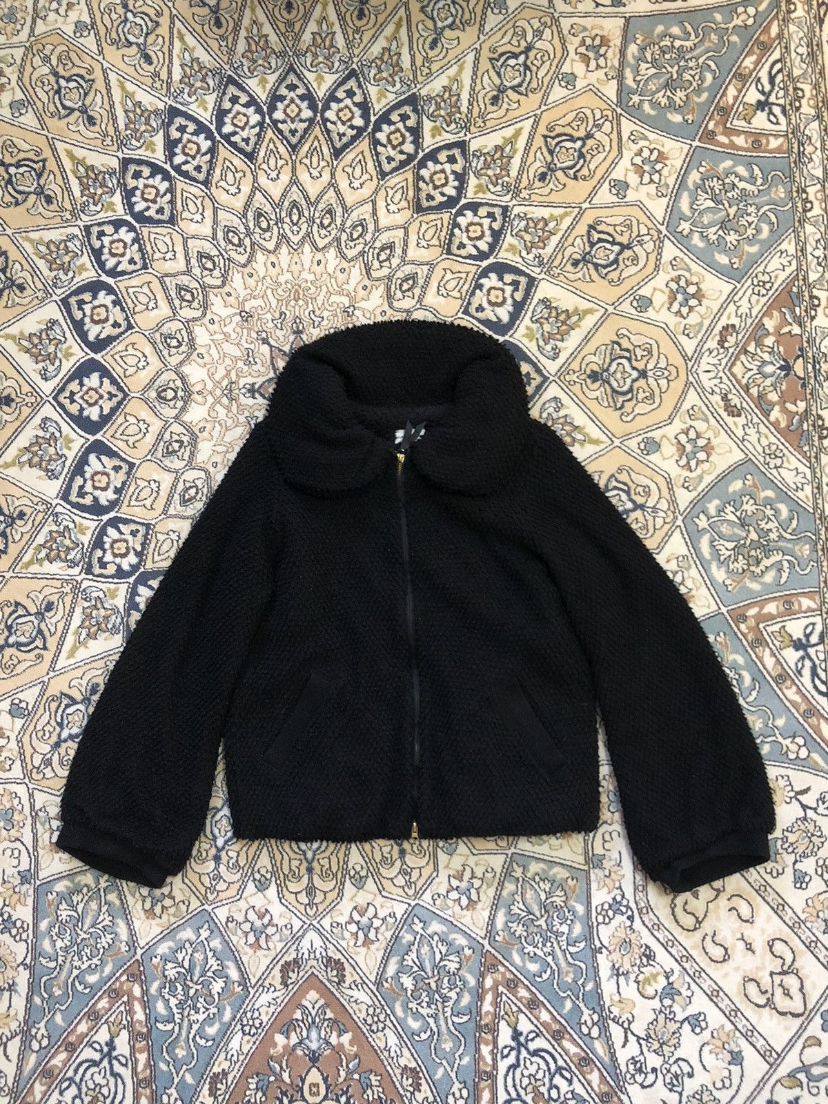 Issey Miyake Tsumori Chisato by Issey Miyake Boa Blouson Black Jackets Size L / US 10 / IT 46 - 3 Thumbnail