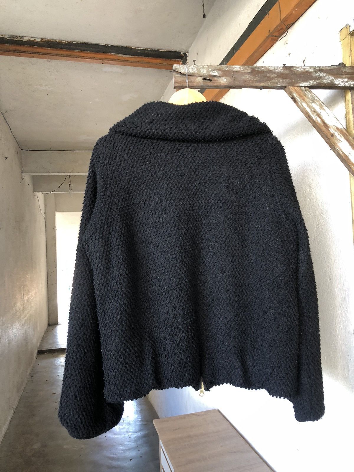 Issey Miyake Tsumori Chisato by Issey Miyake Boa Blouson Black Jackets Size L / US 10 / IT 46 - 21 Thumbnail