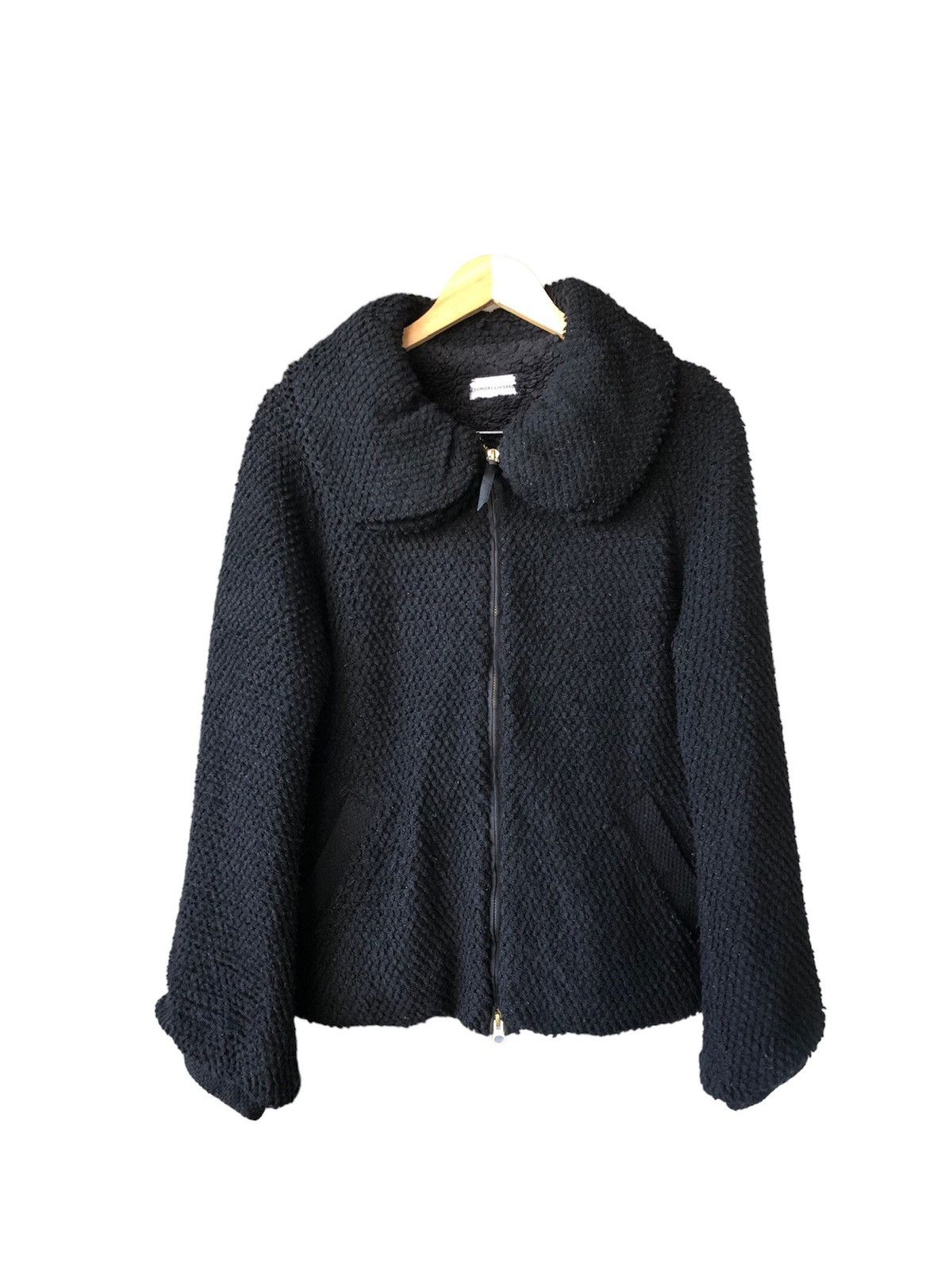 Issey Miyake Tsumori Chisato by Issey Miyake Boa Blouson Black Jackets Size L / US 10 / IT 46 - 1 Thumbnail