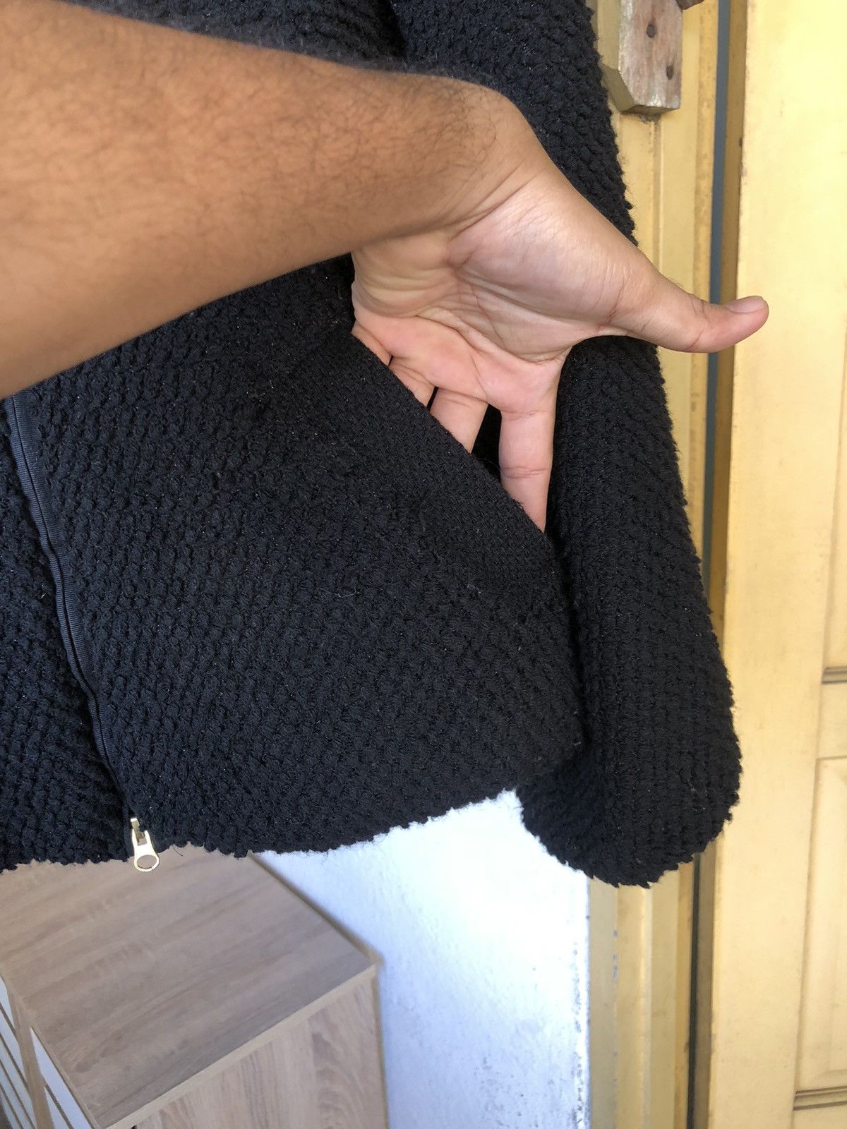 Issey Miyake Tsumori Chisato by Issey Miyake Boa Blouson Black Jackets Size L / US 10 / IT 46 - 14 Thumbnail