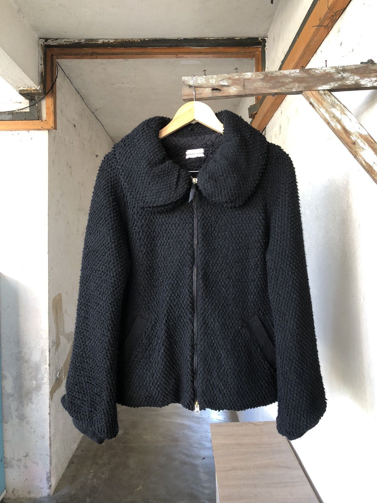 Issey Miyake Tsumori Chisato by Issey Miyake Boa Blouson Black Jackets Size L / US 10 / IT 46 - 4 Thumbnail