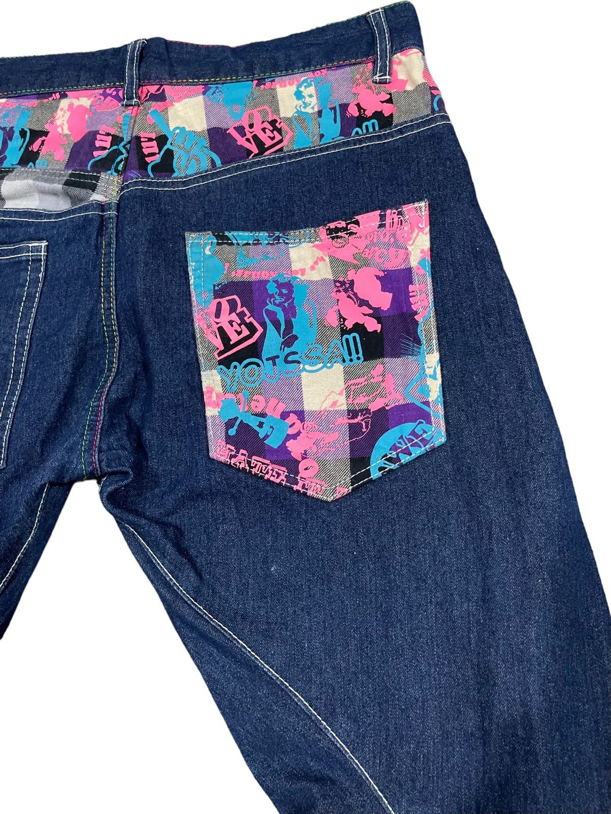 Method × Vintage Rare ! Vintage Method x Up Start Marilyn Monroe Yojssa Jeans Size US 31 - 14 Thumbnail