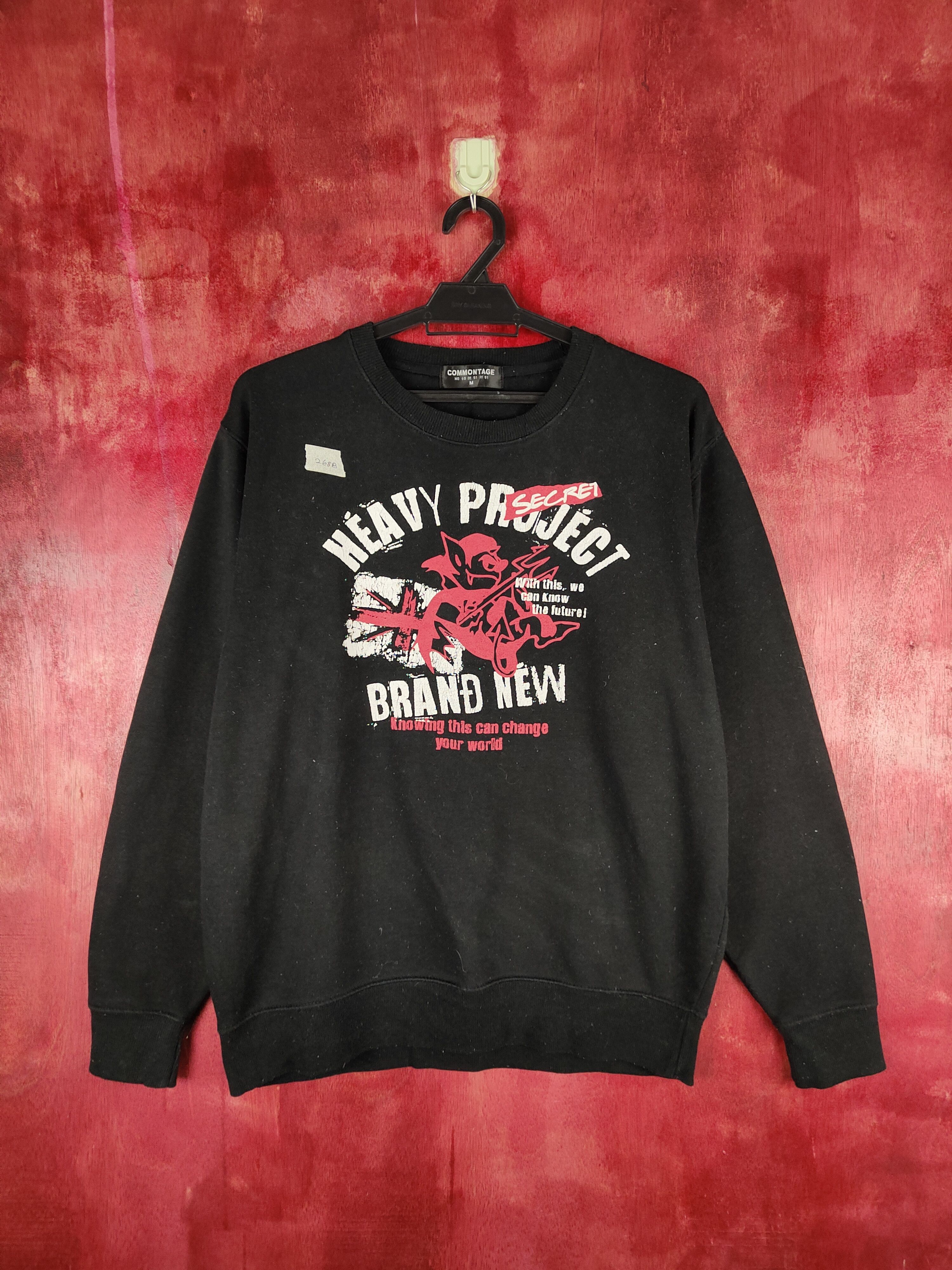 Japanese Brand Commontage Black Sweatshirt #268B Size US M / EU 48-50 / 2 - 1 Thumbnail