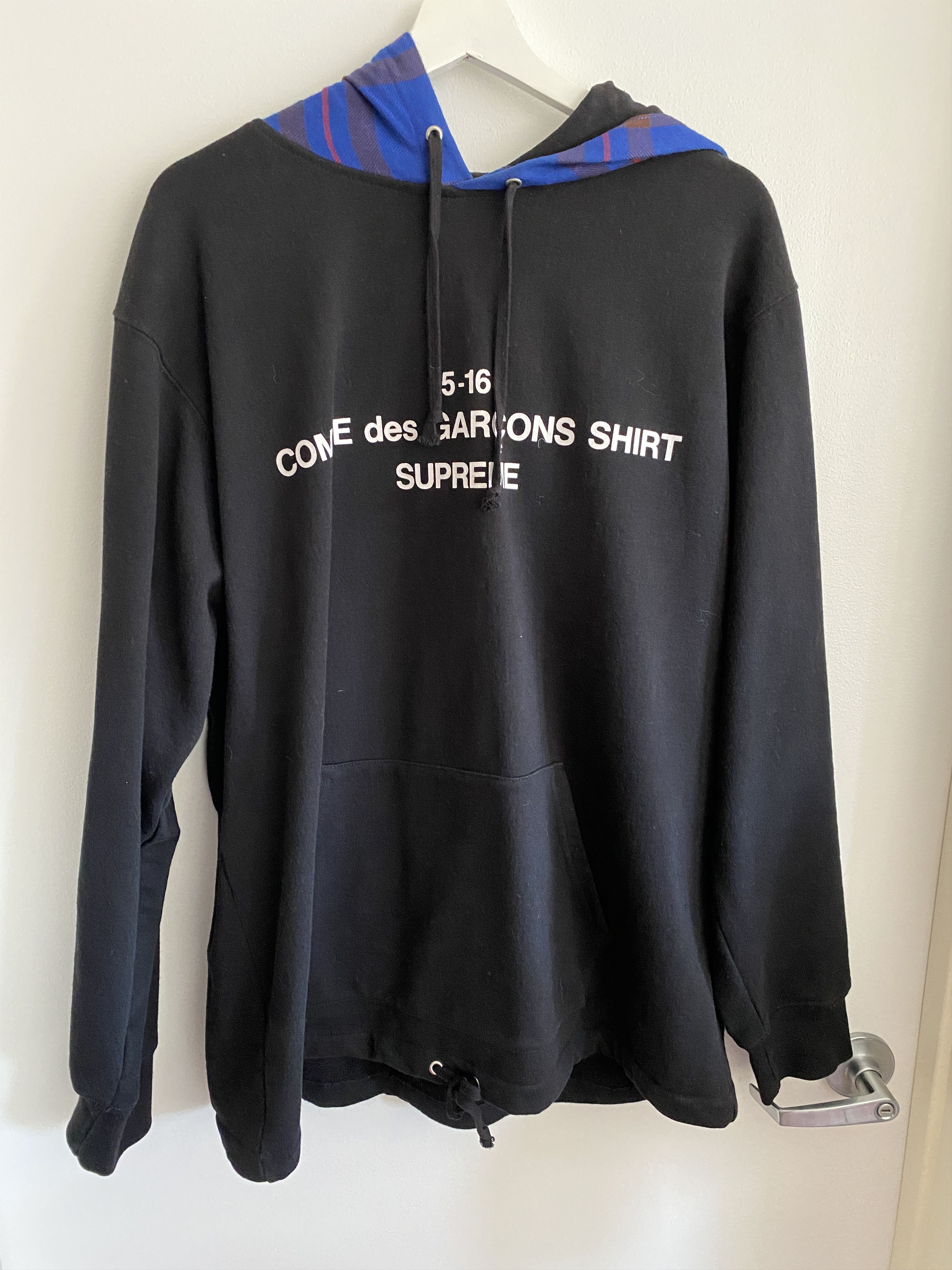 Supreme Comme Des Garcons Hooded Sweatshirt Black Men's - FW15 - US