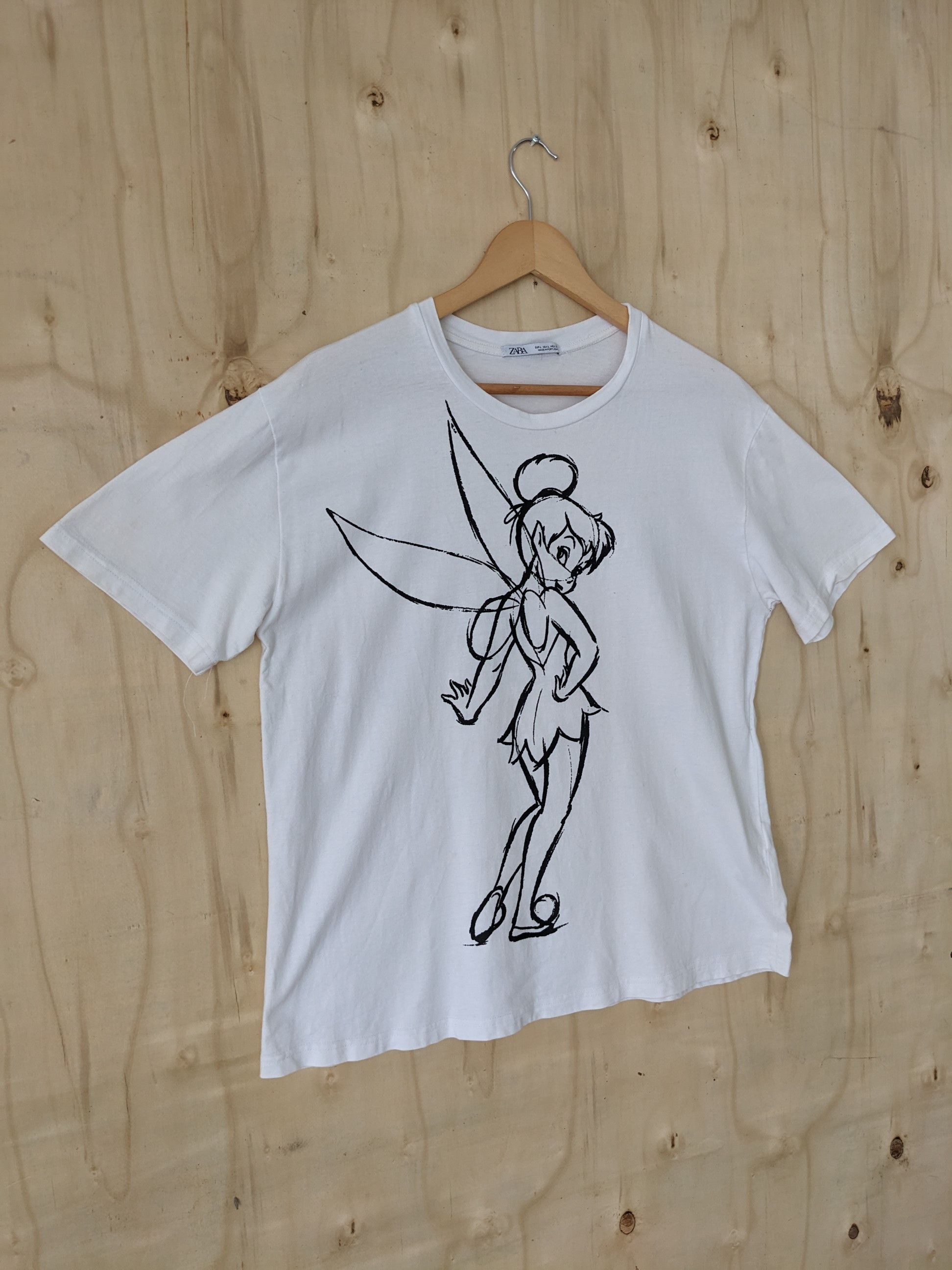 Anime × Cartoon Network Zara X Peter Pan Tinker Bell Character Tee Size US M / EU 48-50 / 2 - 2 Thumbnail