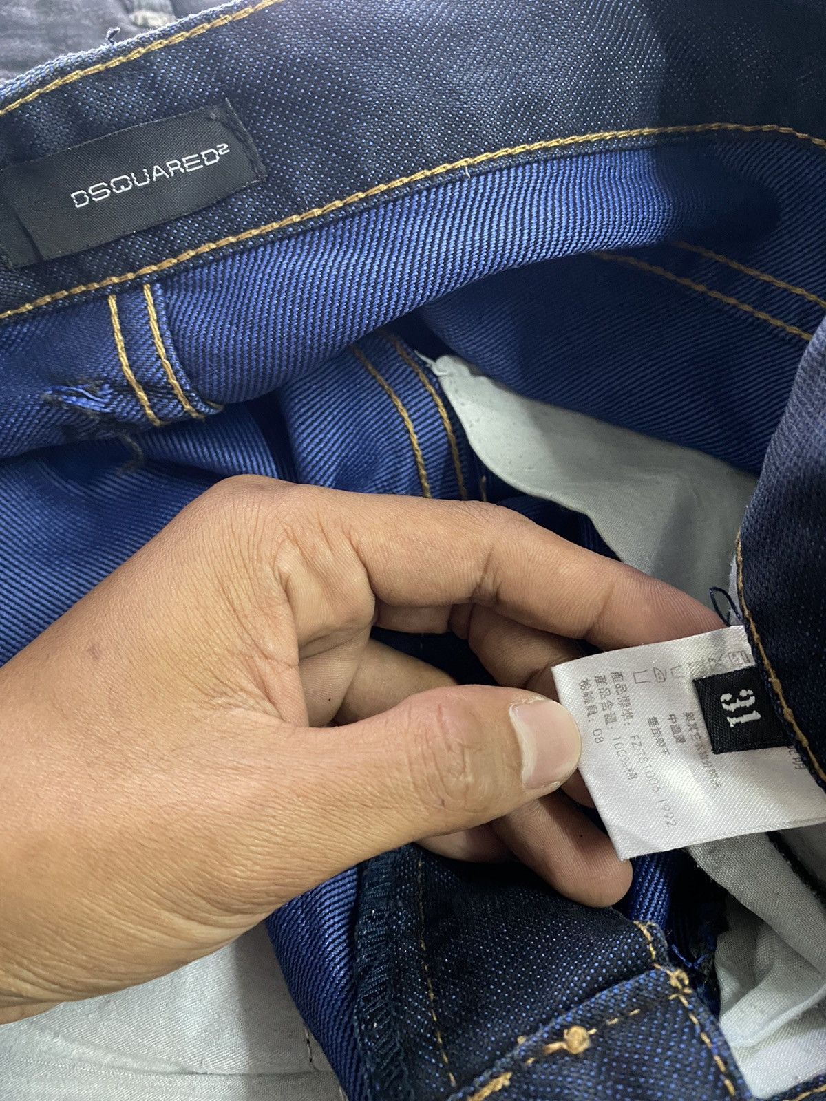 Dsquared2 Vintage DSQUARED2 Blue Black Jeans 231 Size US 32 / EU 48 - 7 Thumbnail