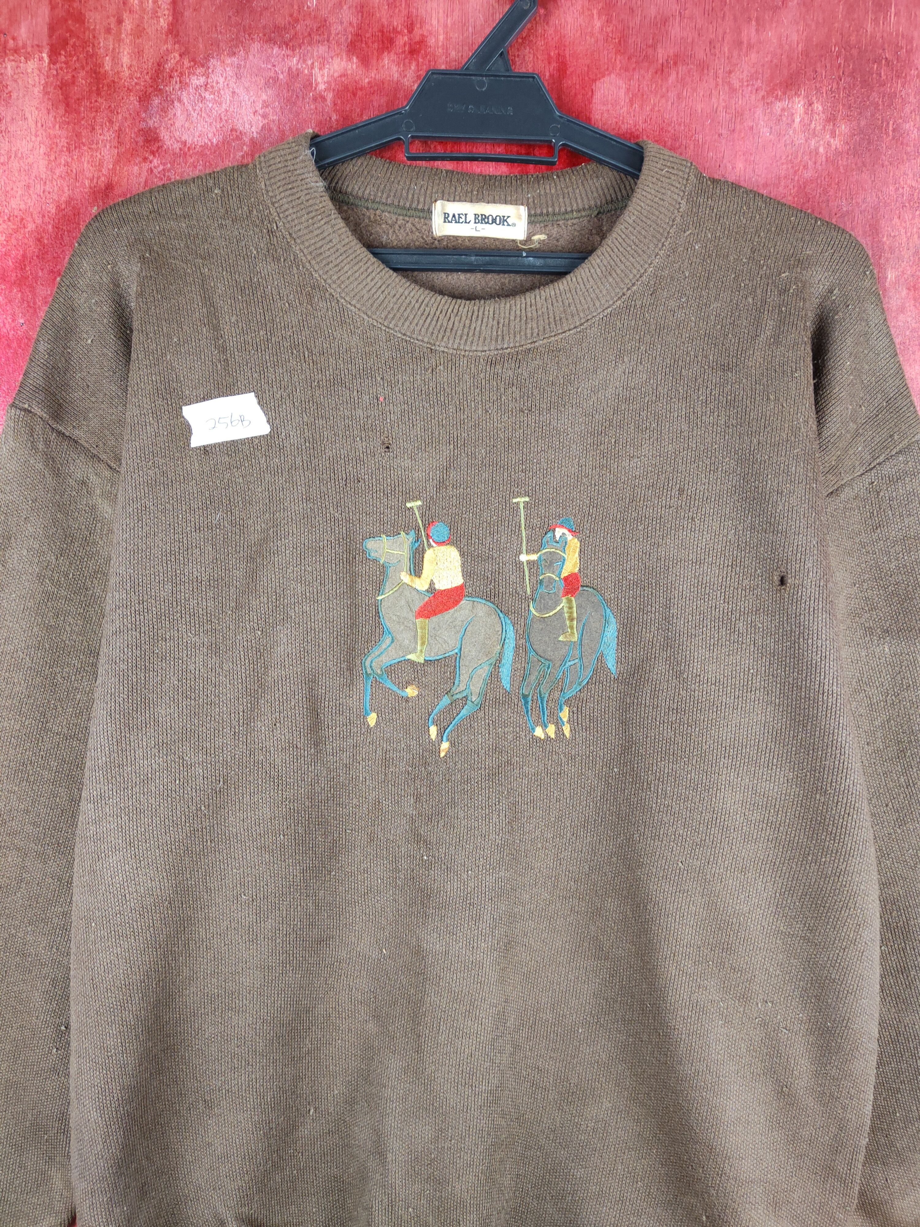 Japanese Brand × Vintage Rael Brook vintage Brown Sweatshirt #256B Size US L / EU 52-54 / 3 - 2 Thumbnail