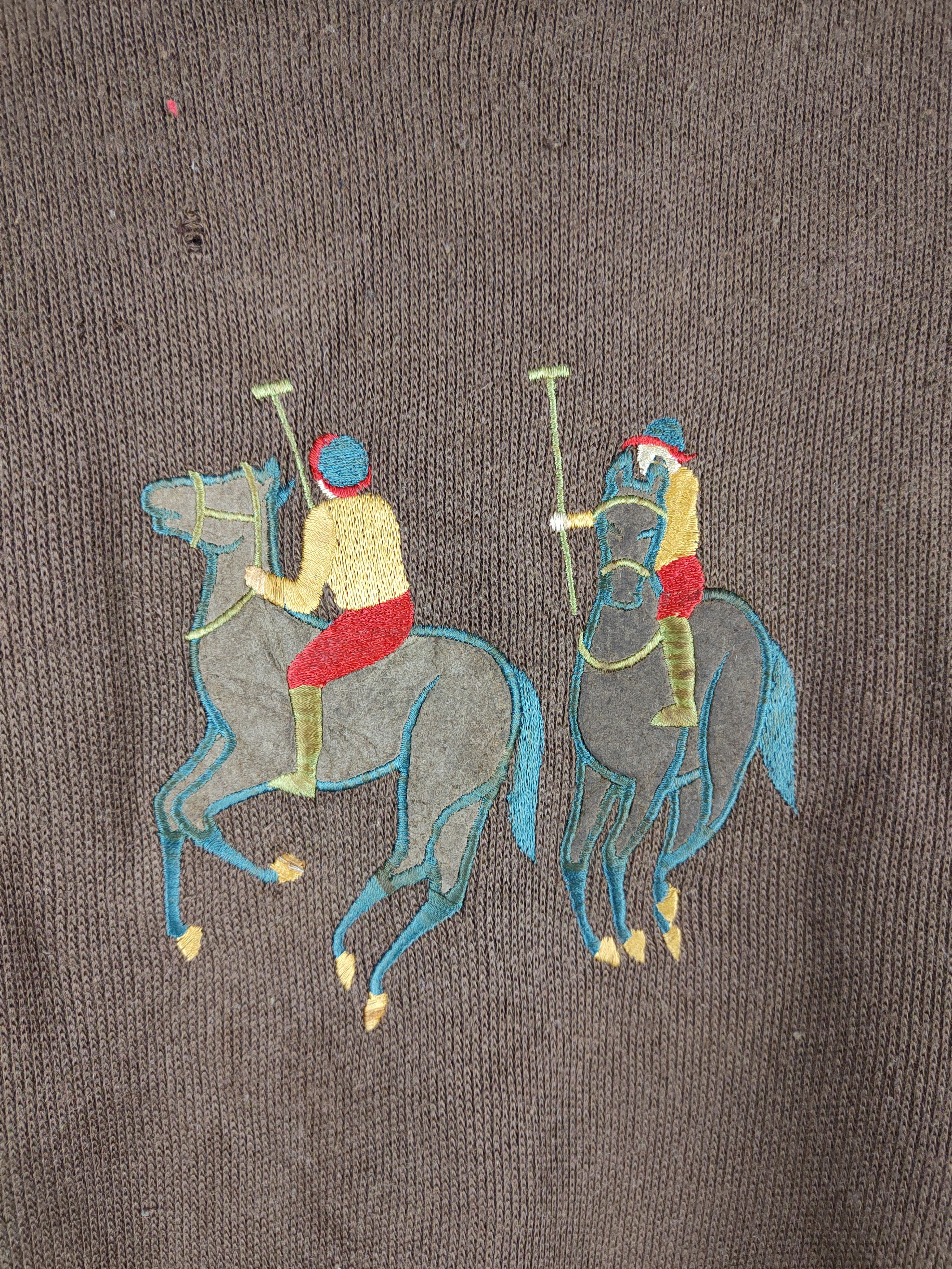 Japanese Brand × Vintage Rael Brook vintage Brown Sweatshirt #256B Size US L / EU 52-54 / 3 - 3 Thumbnail