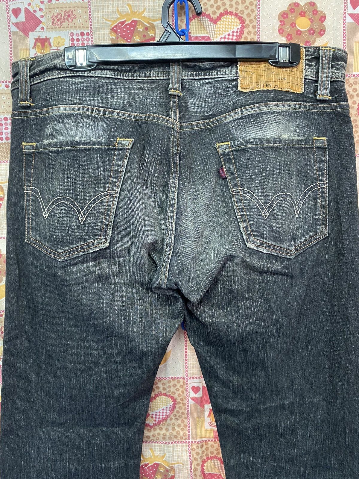 Edwin × Japanese Brand Baggy Jeans Japanese Edwin 511RV Crazy Fade Black Distressed Size US 34 / EU 50 - 5 Thumbnail