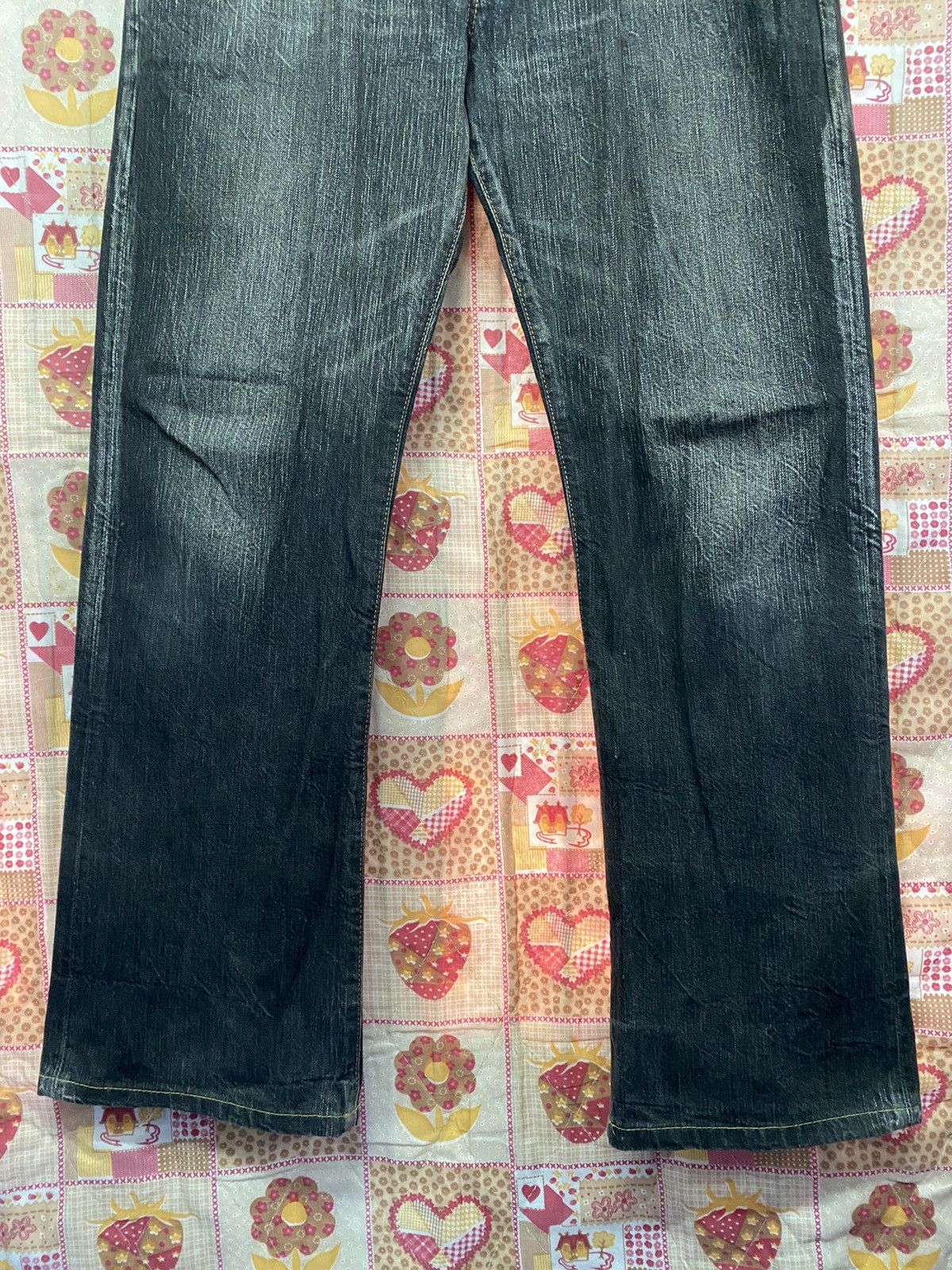 Edwin × Japanese Brand Baggy Jeans Japanese Edwin 511RV Crazy Fade Black Distressed Size US 34 / EU 50 - 3 Thumbnail