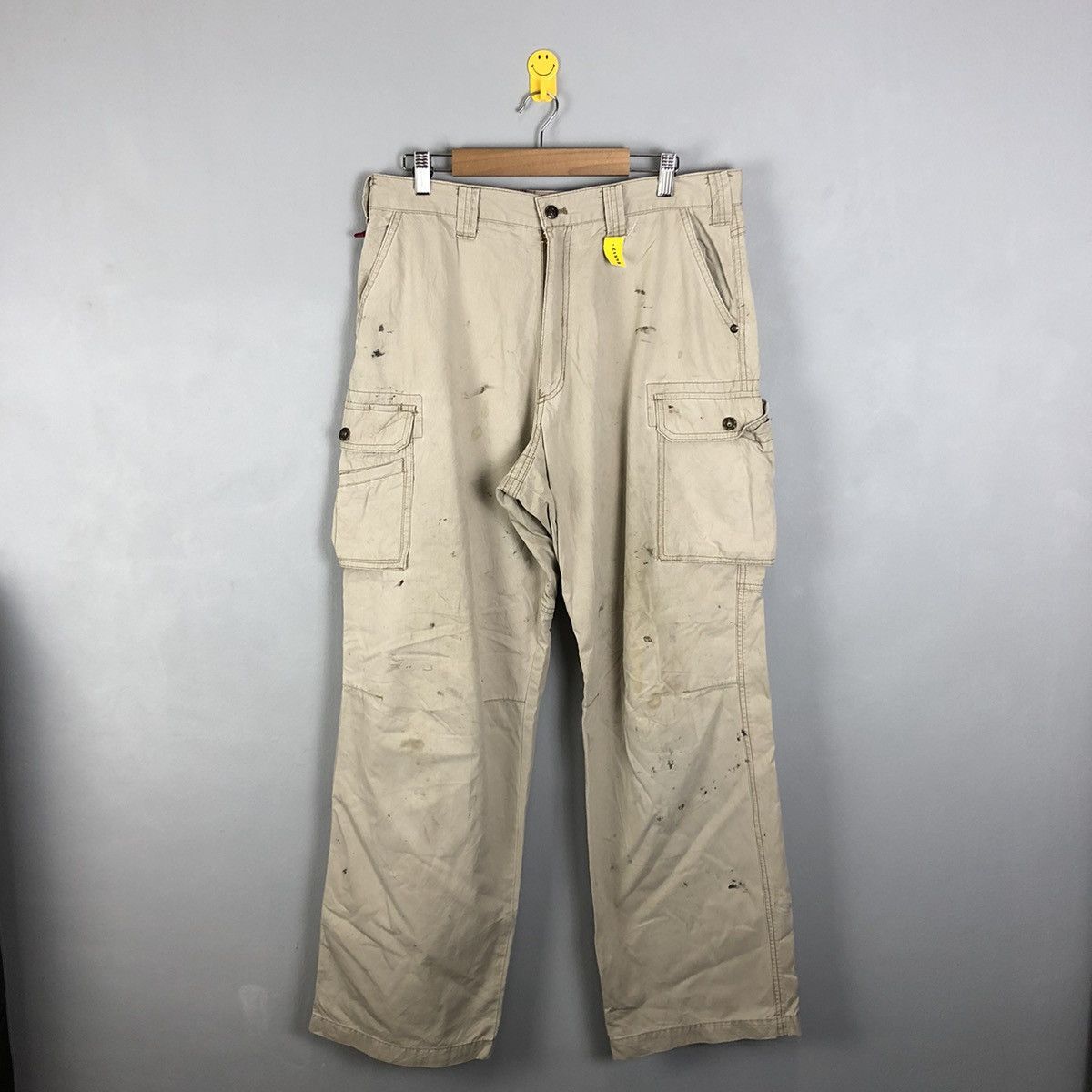 image of Temple Of Jawnz Jawin Light Brown Multipocket Tactical Cargo Pants C1273, Men's (Size 32)