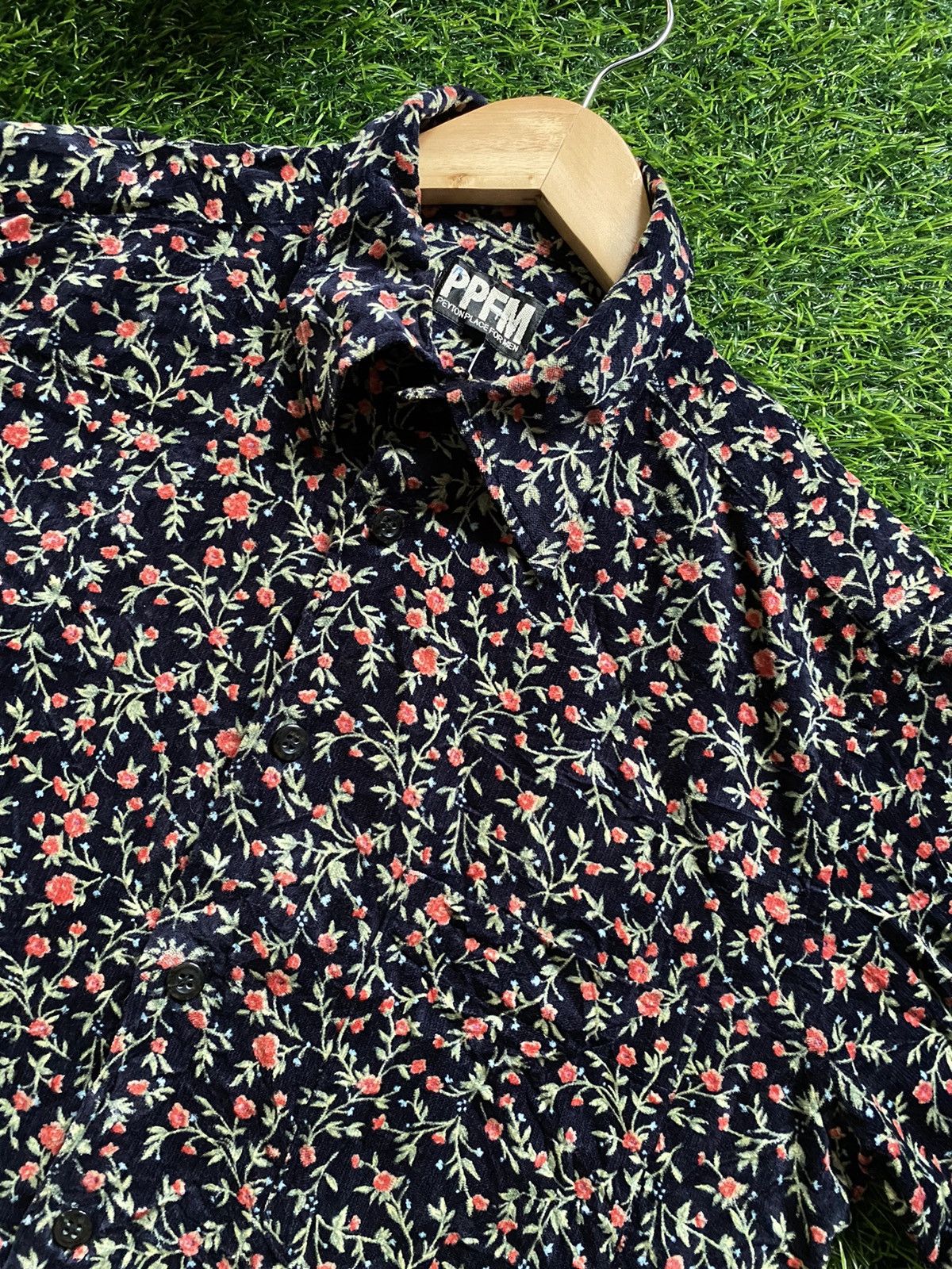 Japanese Brand PPFM FullPrint Flower Button Up Size US M / EU 48-50 / 2 - 2 Thumbnail