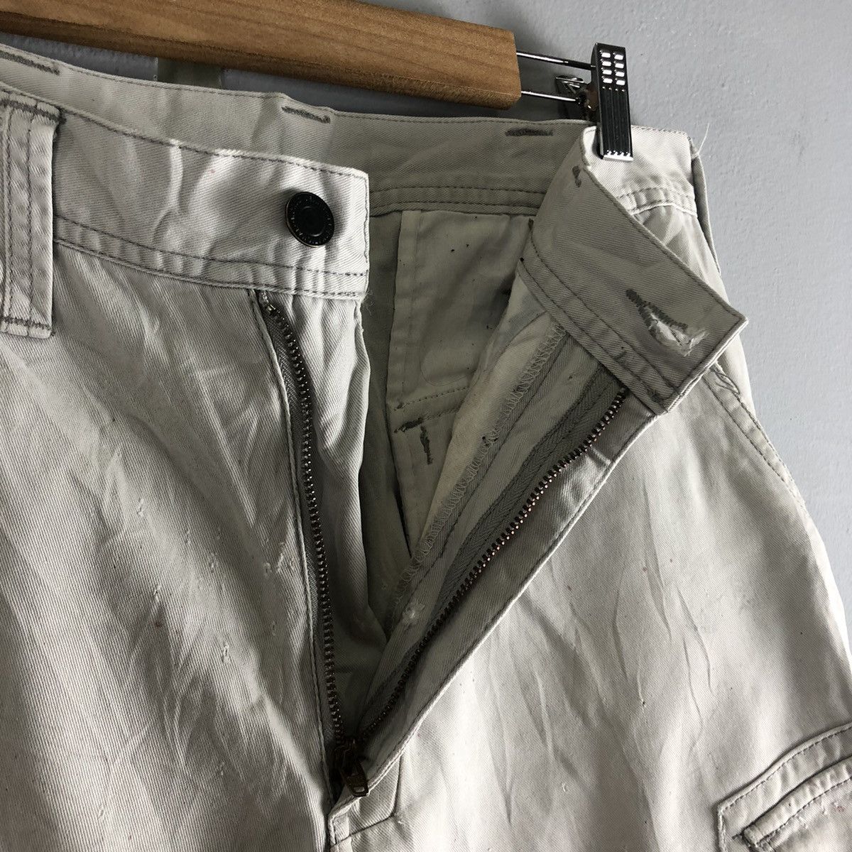 Japanese Brand Evenriver White Multipocket Tactical Cargo Pants #c1280 Size US 30 / EU 46 - 10 Thumbnail
