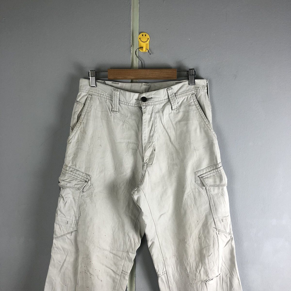 Japanese Brand Evenriver White Multipocket Tactical Cargo Pants #c1280 Size US 30 / EU 46 - 2 Thumbnail