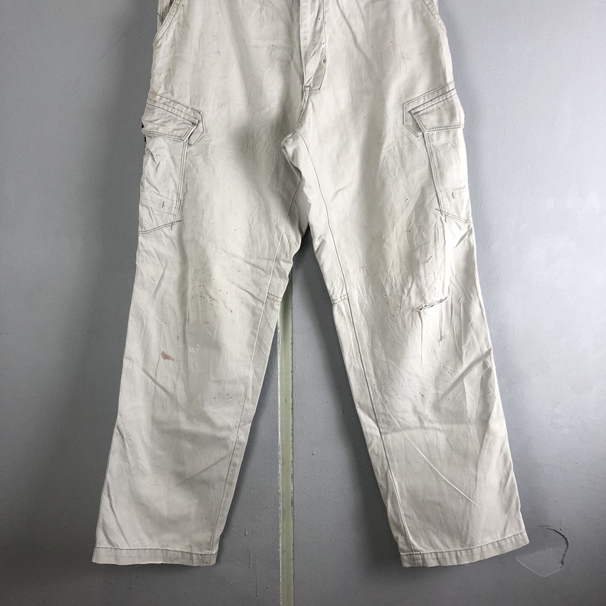 Japanese Brand Evenriver White Multipocket Tactical Cargo Pants #c1280 Size US 30 / EU 46 - 3 Thumbnail