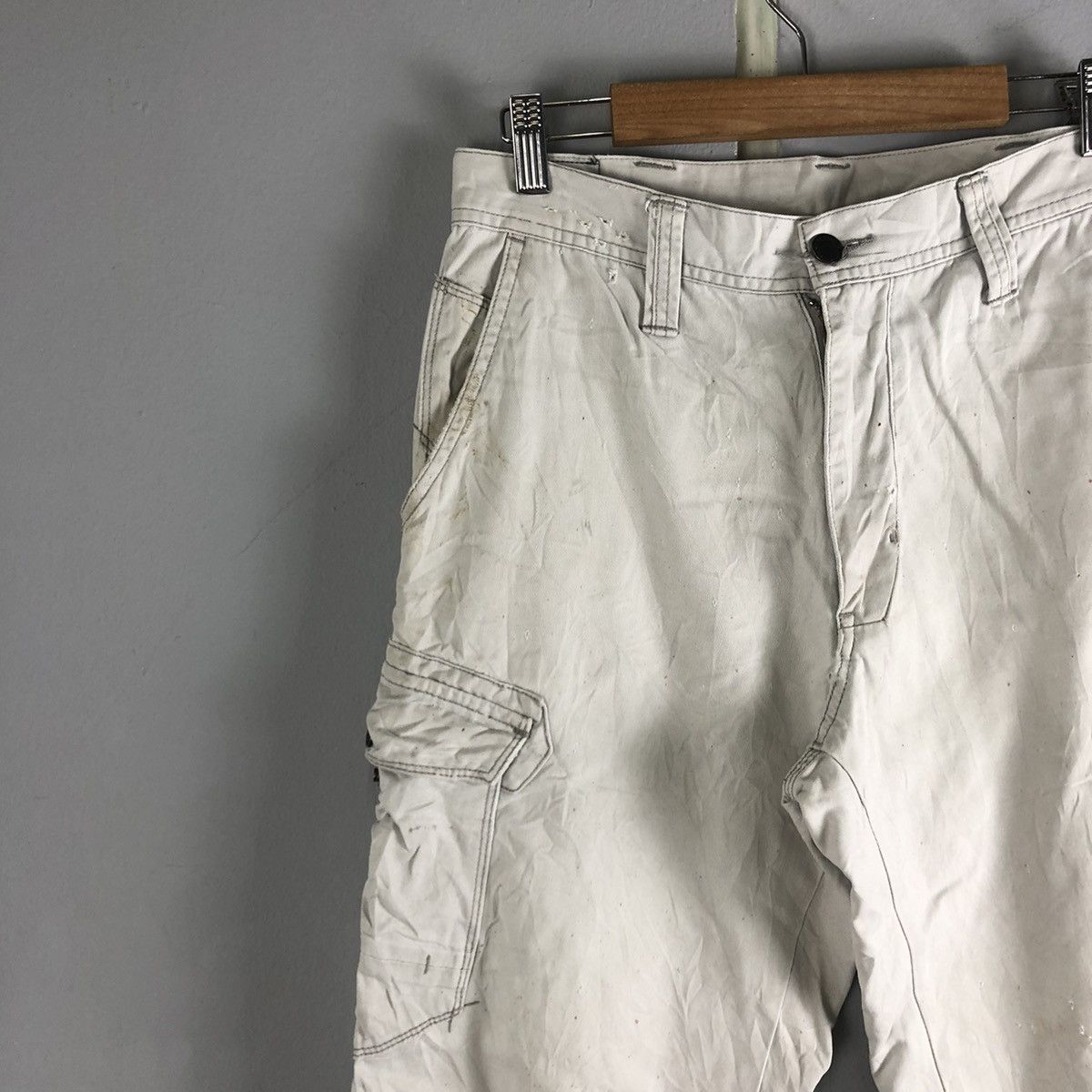 Japanese Brand Evenriver White Multipocket Tactical Cargo Pants #c1280 Size US 30 / EU 46 - 6 Thumbnail