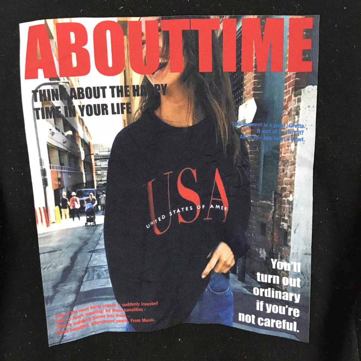 Other Eighty USA Pullover Jumper Sweatshirt Black Colour Size US M / EU 48-50 / 2 - 4 Thumbnail