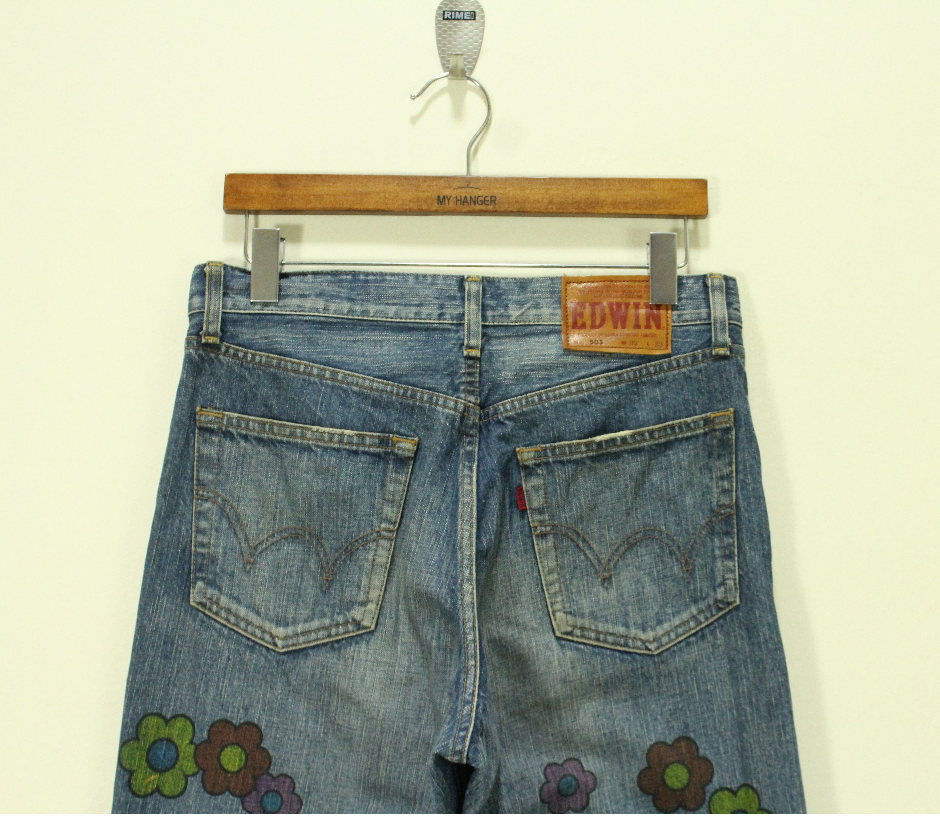 Edwin EDWIN Denim Jeans Abstract Denim Flowers Size 32x33 Size US 32 / EU 48 - 10 Thumbnail
